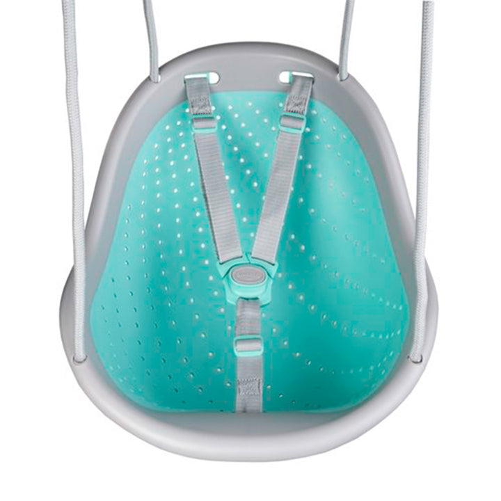 XDP Recreation Sweeng Child Swing with Frame, Portable Backyard Play Set, Aqua - VMInnovations