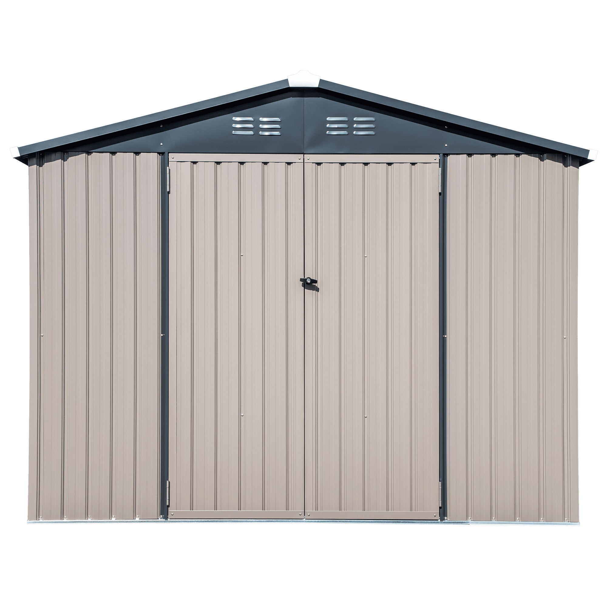 COVER-IT Metal Lockable Storage Shed for Outdoor Storage, 8'x6' (Open Box) - VMInnovations