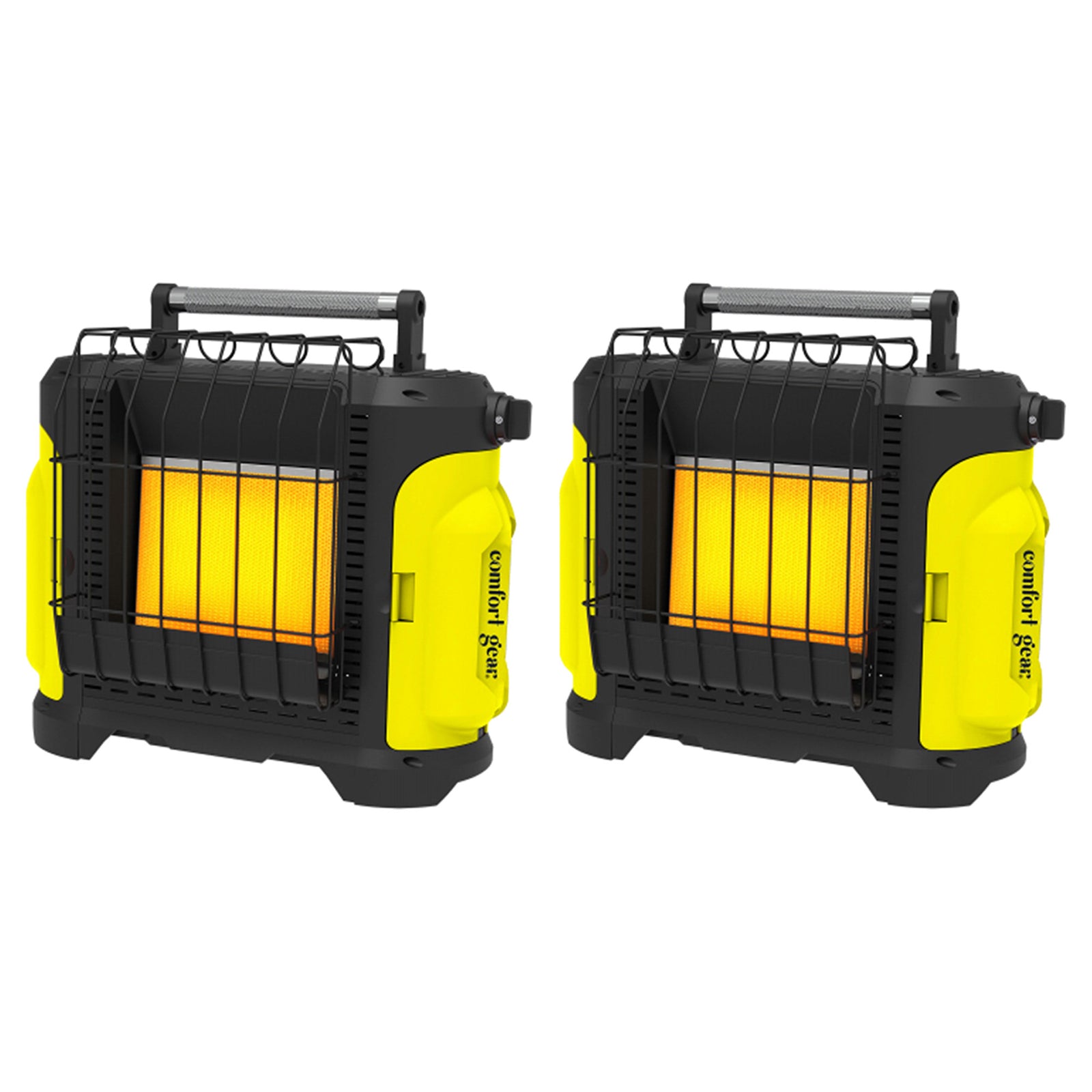 Comfort Gear 2 Pack Portable Propane Versatile Space Heater for 250 Square Feet - VMInnovations