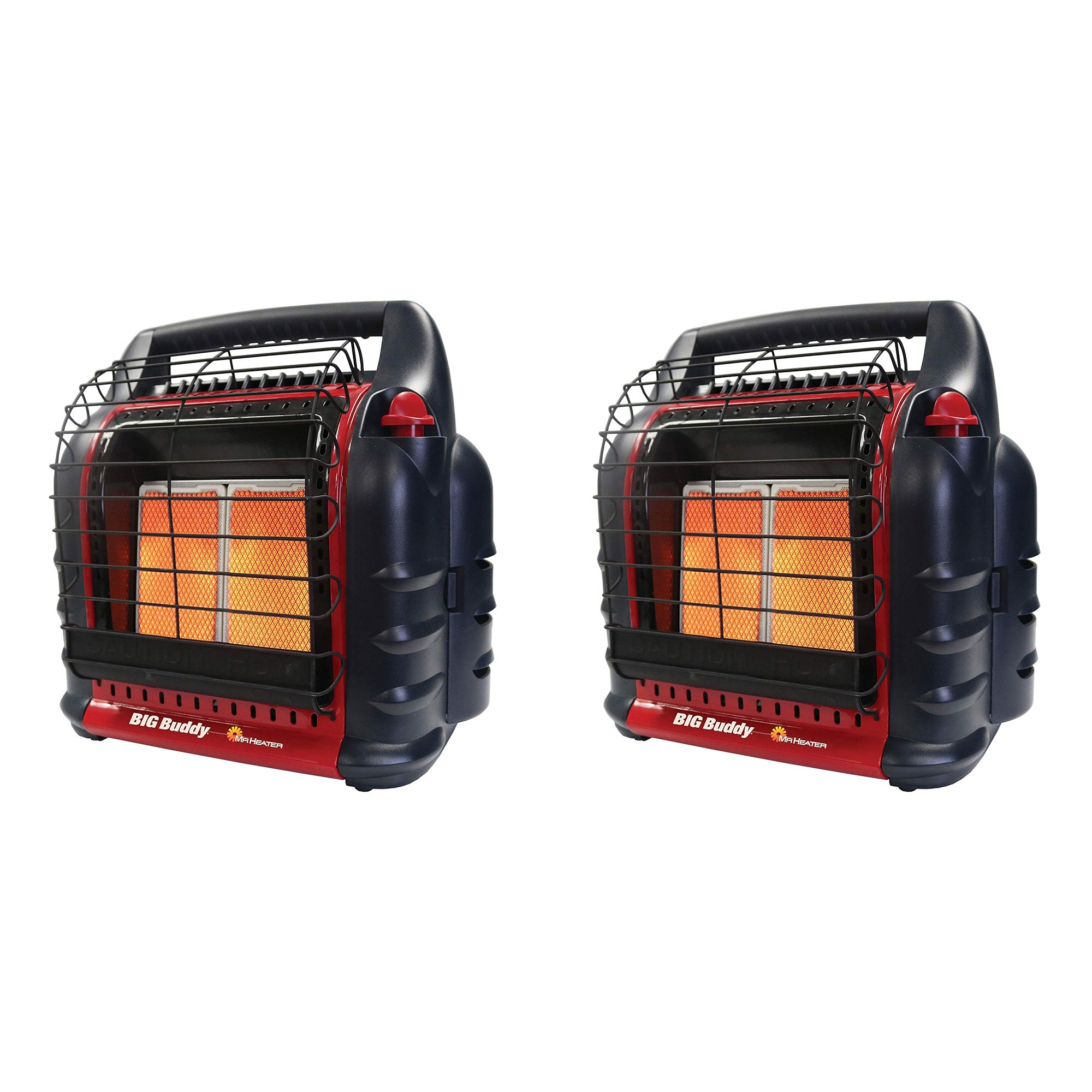 Mr. Heater 2 Pack Big Buddy 4K-18K BTU 3 Setting Portable LP Gas Heater Unit - VMInnovations