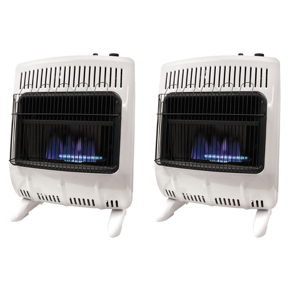 Mr. Heater 2 Pack 20,000 BTU Blue Flame Vent-Free Wall Heater, Covers 700 Sq. Ft