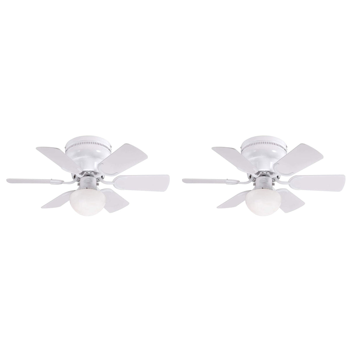 Westinghouse 2 Pack Petite Ceiling Fan w/LED Light for Bedroom/Patio, 30", White