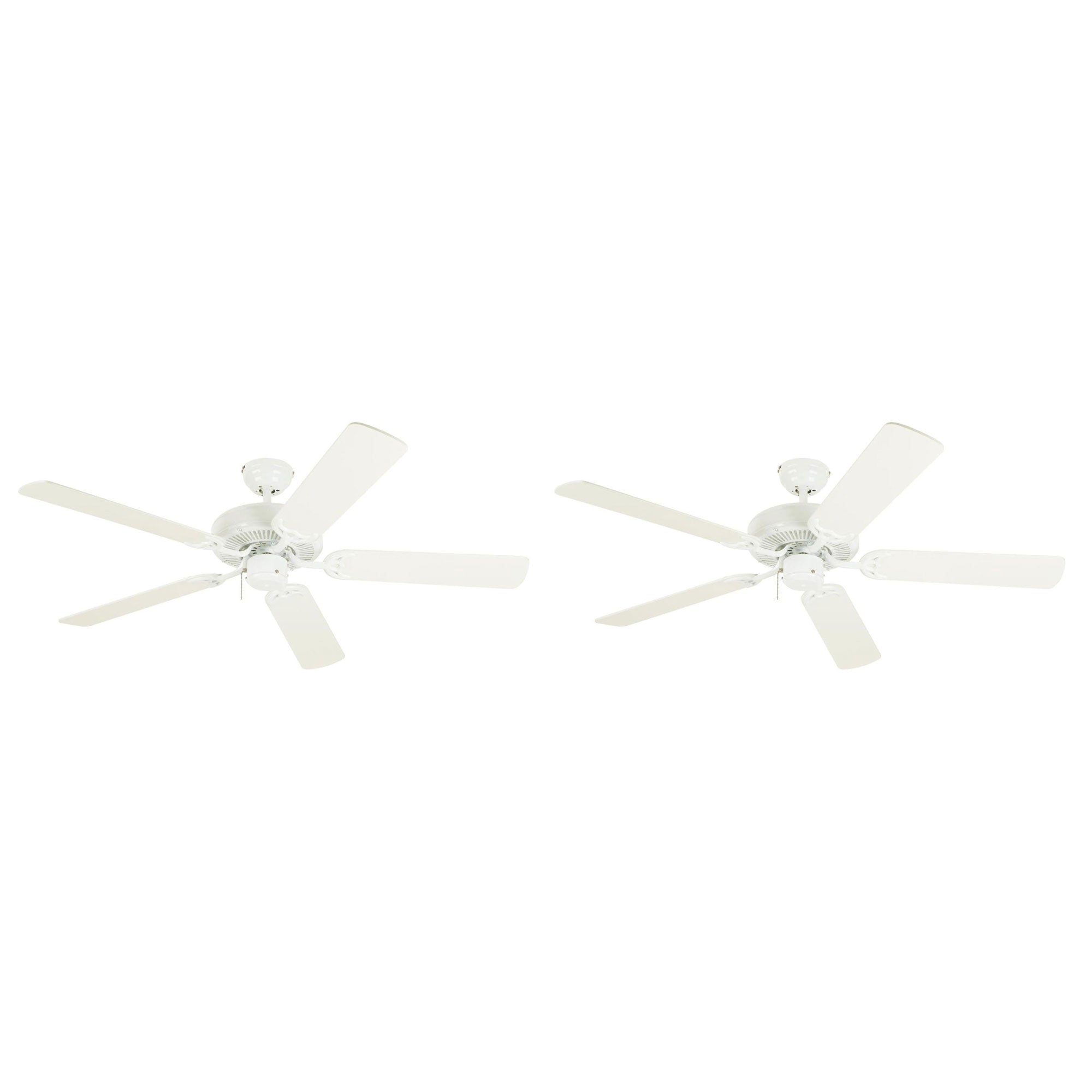 Westinghouse 2 Pack Contractor's Choice 52" Quiet Motor Flush Mount Ceiling Fan - VMInnovations