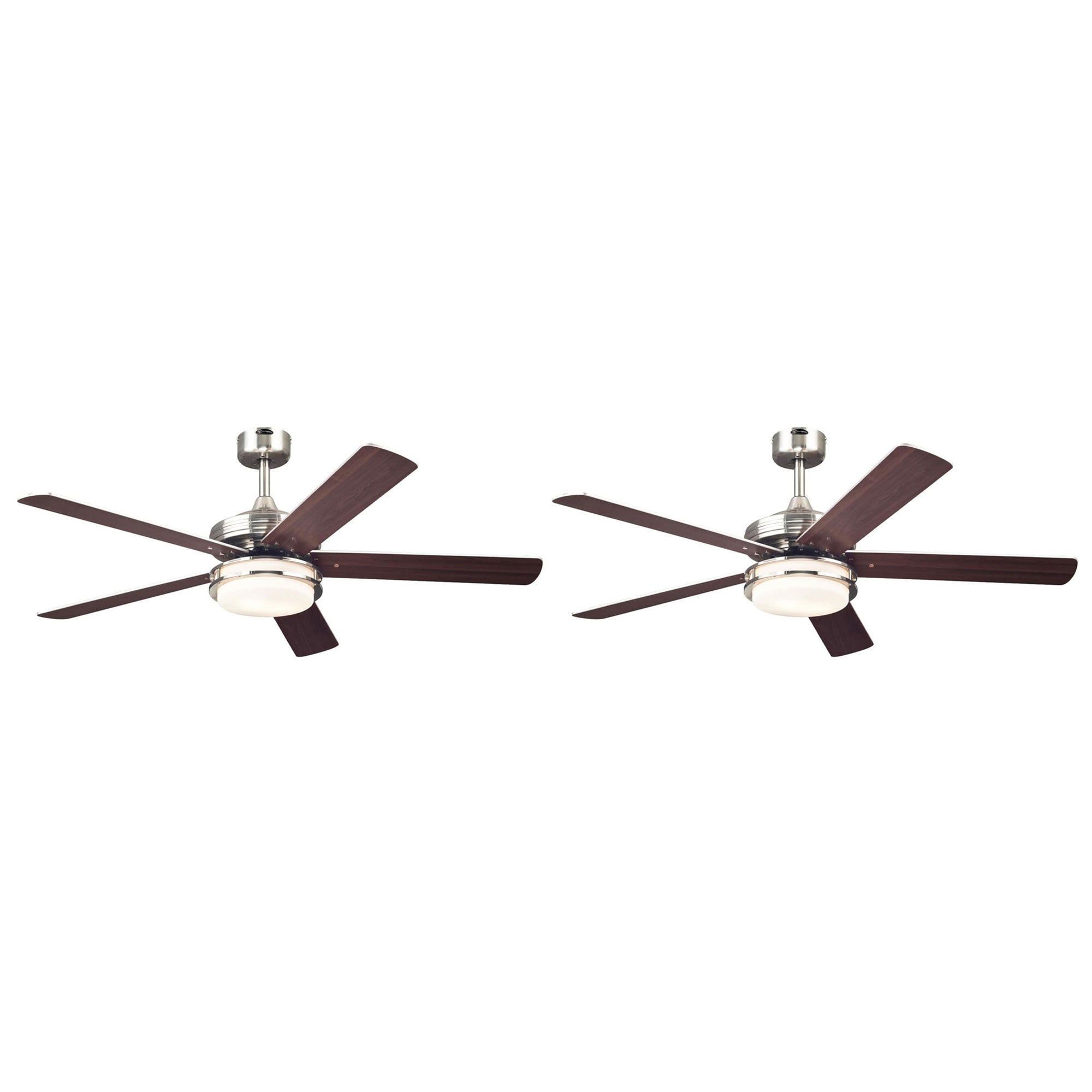 Westinghouse 2 Pack Castle Ceiling Fan w/LED Light, Reversible Blades & Remote