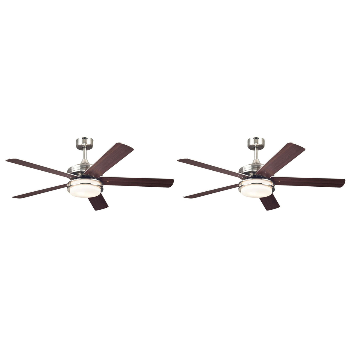 Westinghouse 2 Pack Castle Ceiling Fan w/LED Light, Reversible Blades & Remote