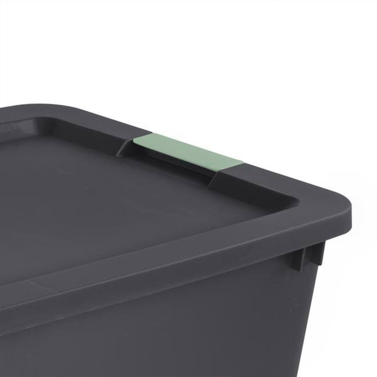 Sterilite 45 Gal Wheeled Latch Tote, Stackable Plastic Storage Bin, Gray, 8 Pack