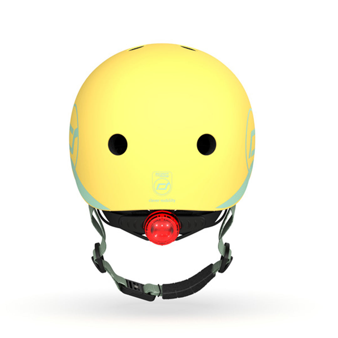 Scoot & Ride Toddler Kids Bike and Scooter Helmet with LED Light, XXS, Lemon