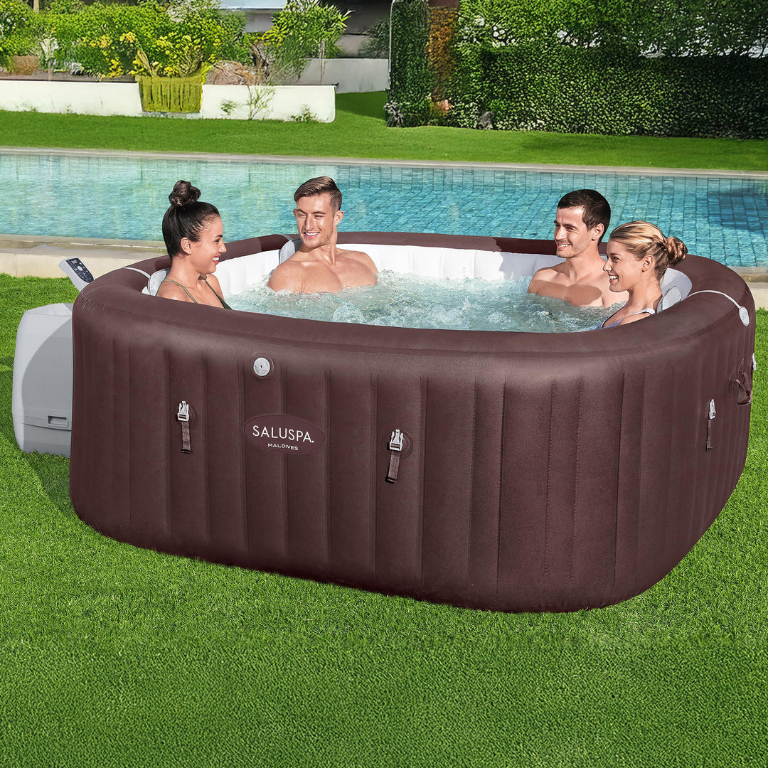 Bestway SaluSpa Maldives 5-7 Person Energy-Efficient HydroJet Inflatable Hot Tub - VMInnovations
