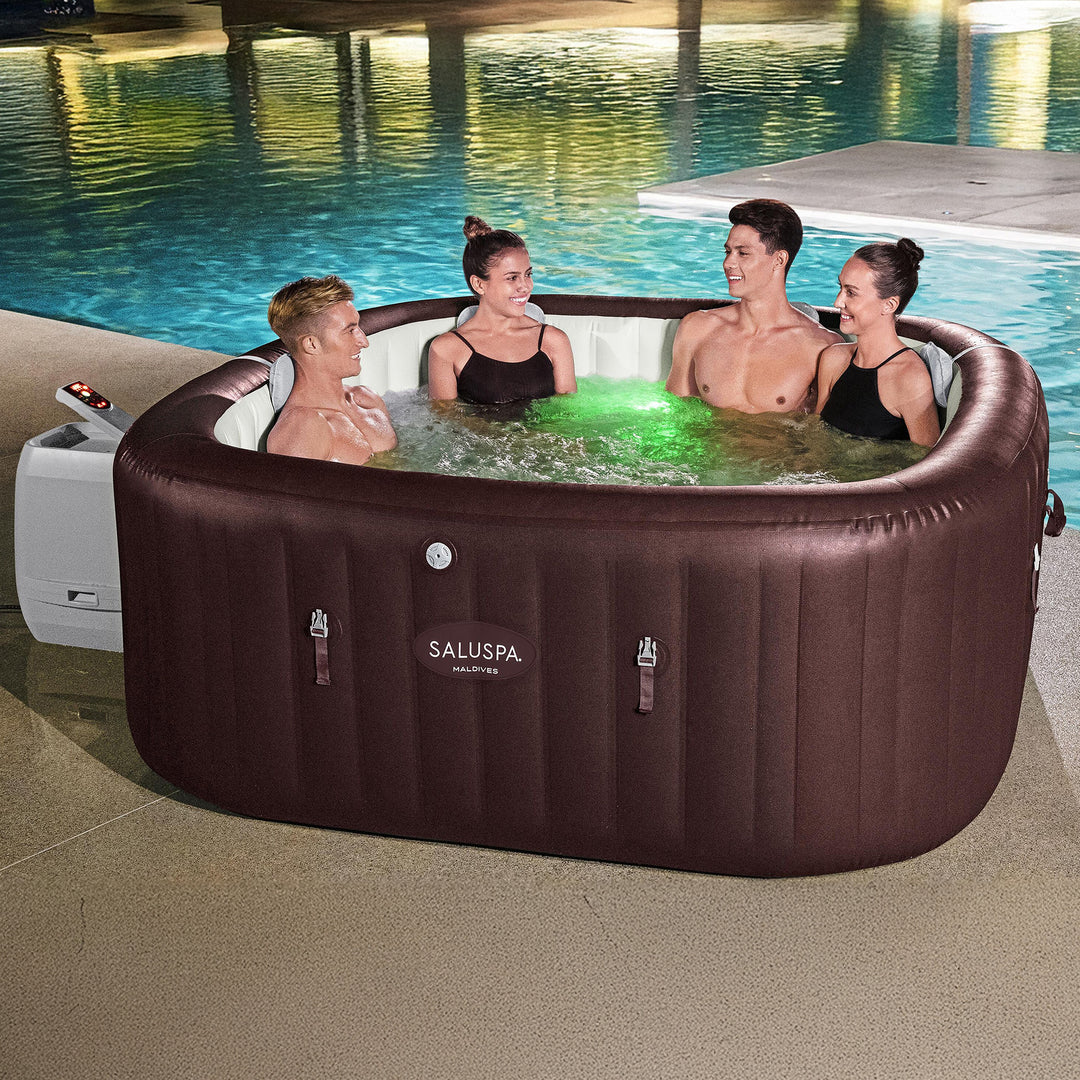 Bestway SaluSpa Maldives 5-7 Person Energy-Efficient HydroJet Inflatable Hot Tub - VMInnovations