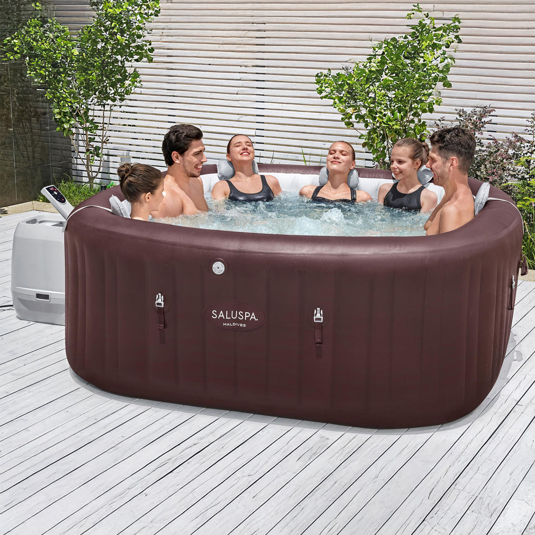 Bestway SaluSpa Maldives 5-7 Person Energy-Efficient HydroJet Inflatable Hot Tub - VMInnovations