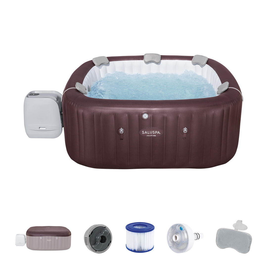 Bestway SaluSpa Maldives 5-7 Person Energy-Efficient HydroJet Inflatable Hot Tub - VMInnovations