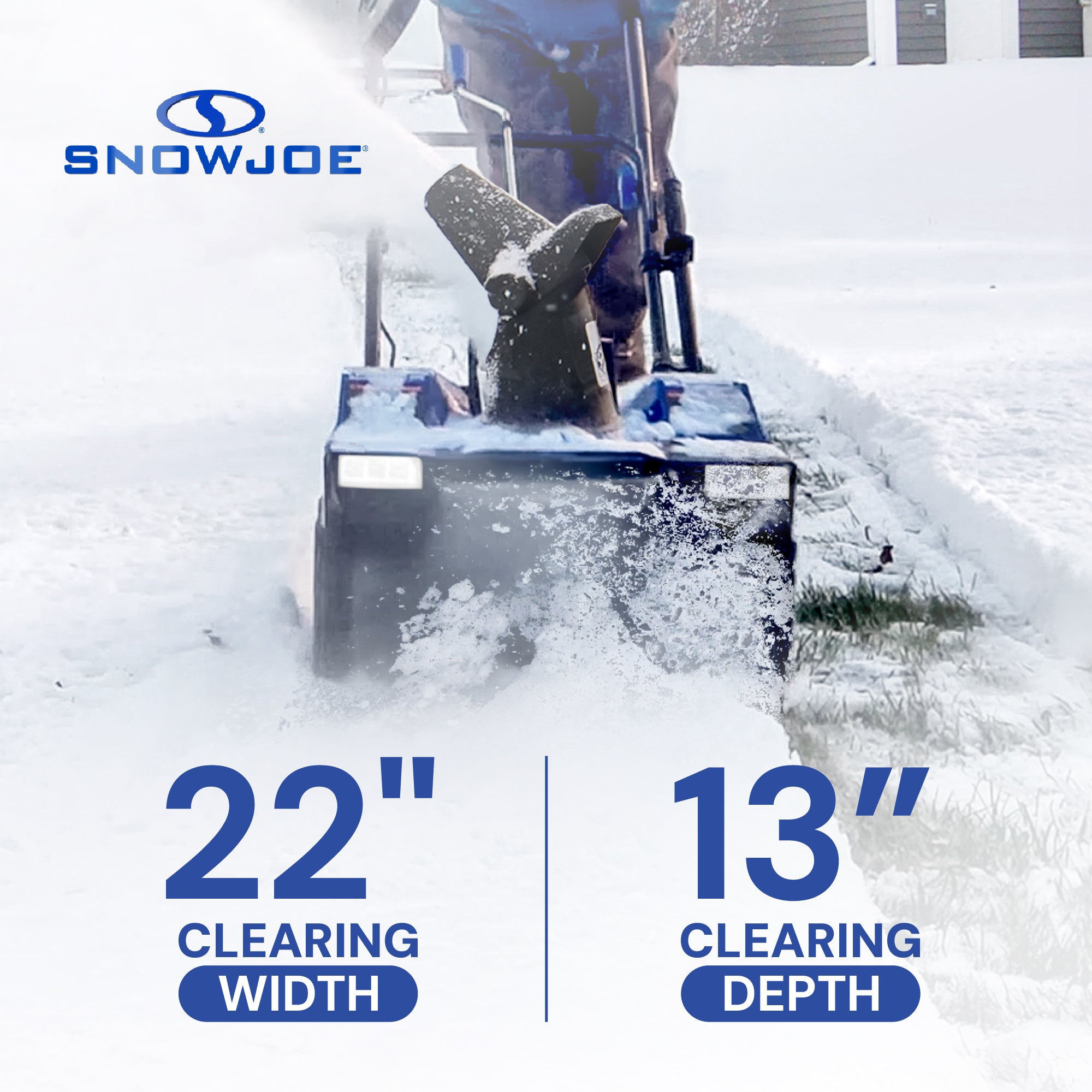 Snow Joe Electric Snow Blower, 22", Dual LED Lights, Cover Included, SJ627E-CVR