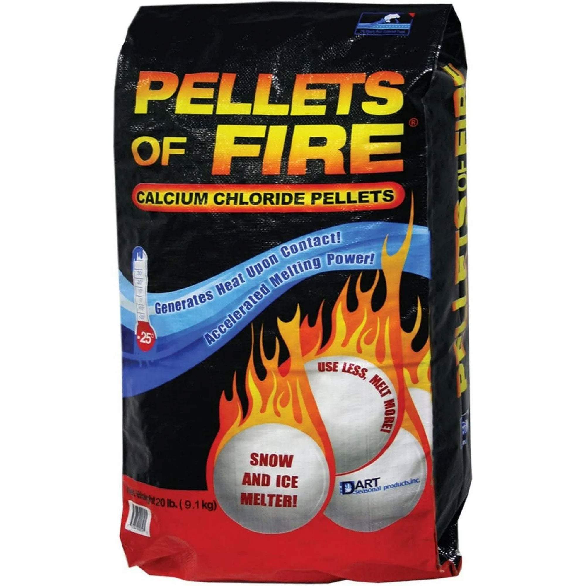 Snow Joe 3 Pack Pellets of Fire Ice Melter for Driveways & Sidewalks, 20 lbs - VMInnovations