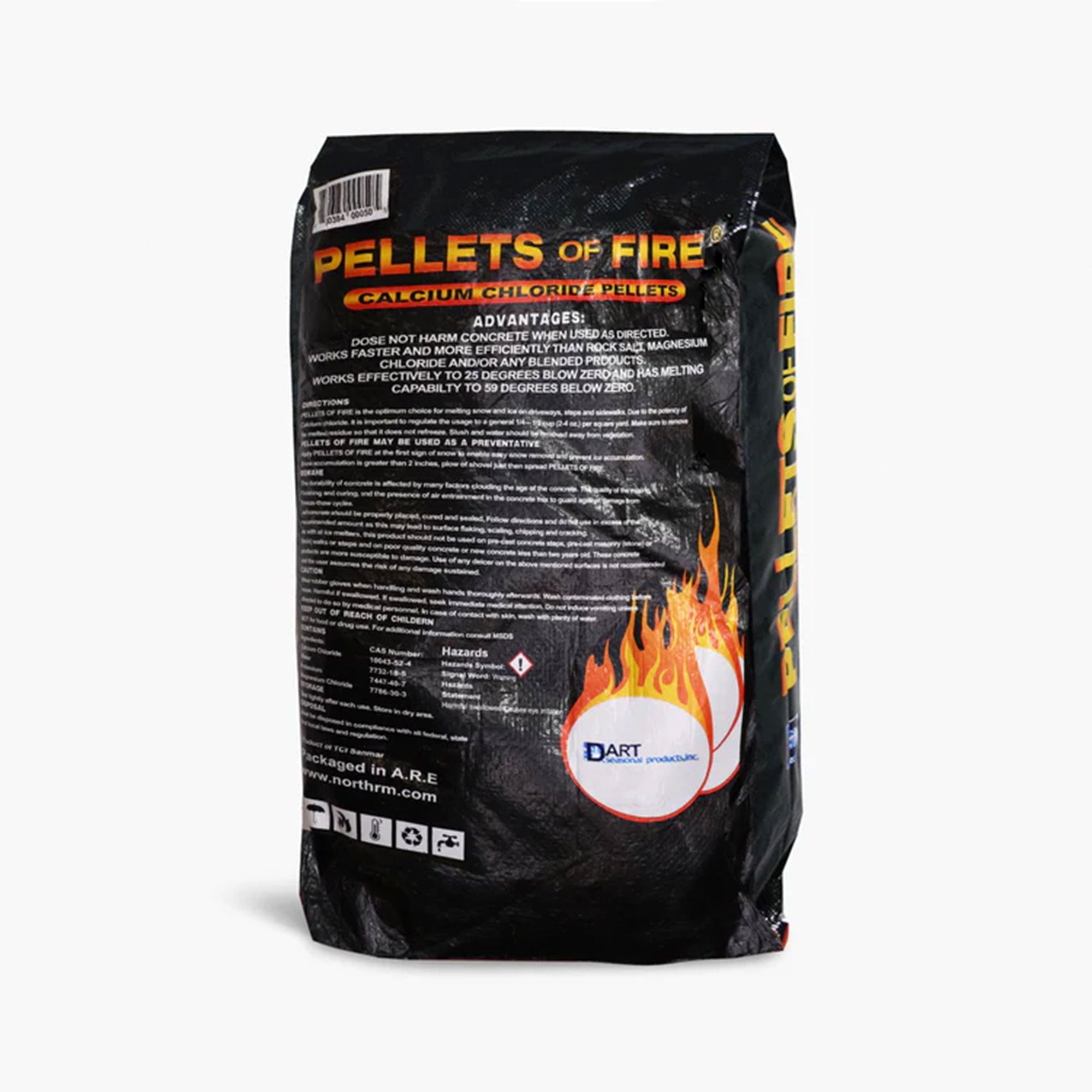 Snow Joe Pellets of Fire Ice Melt for Driveways and Sidewalks, 50 lbs - VMInnovations