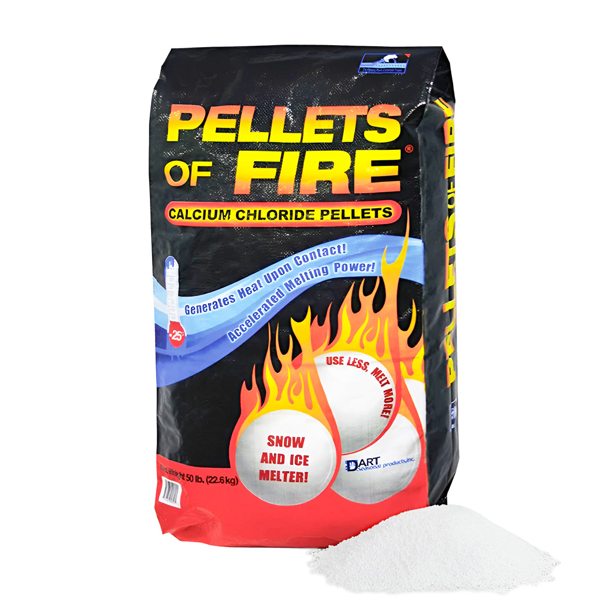 Snow Joe Pellets of Fire Ice Melt for Driveways and Sidewalks, 50 lbs, AZ-PF-50 - VMInnovations