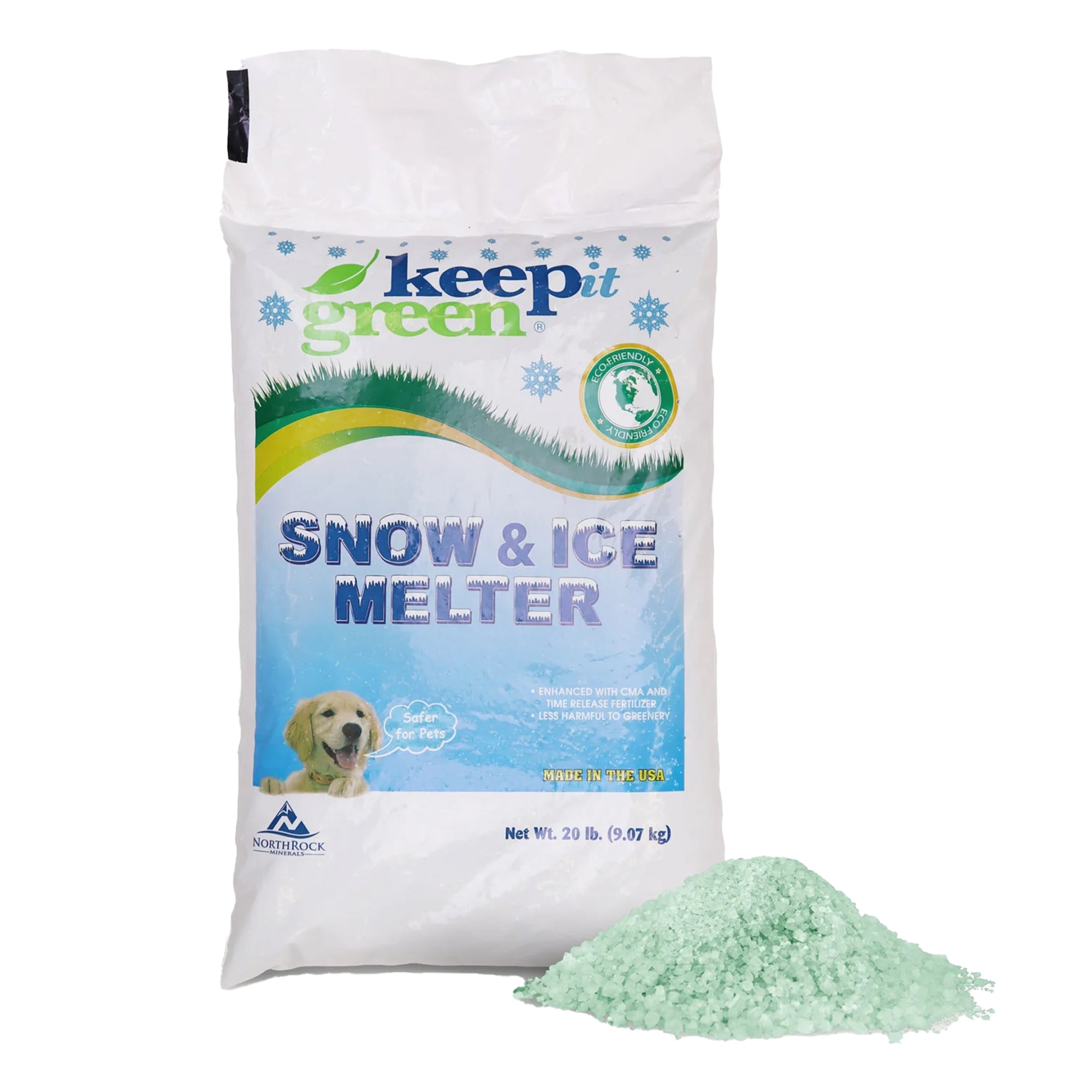 Snow Joe Keep It Green Pet Friendly Snow Melt Salt Pellets, 20 lbs, AZ-KIG-20 - VMInnovations