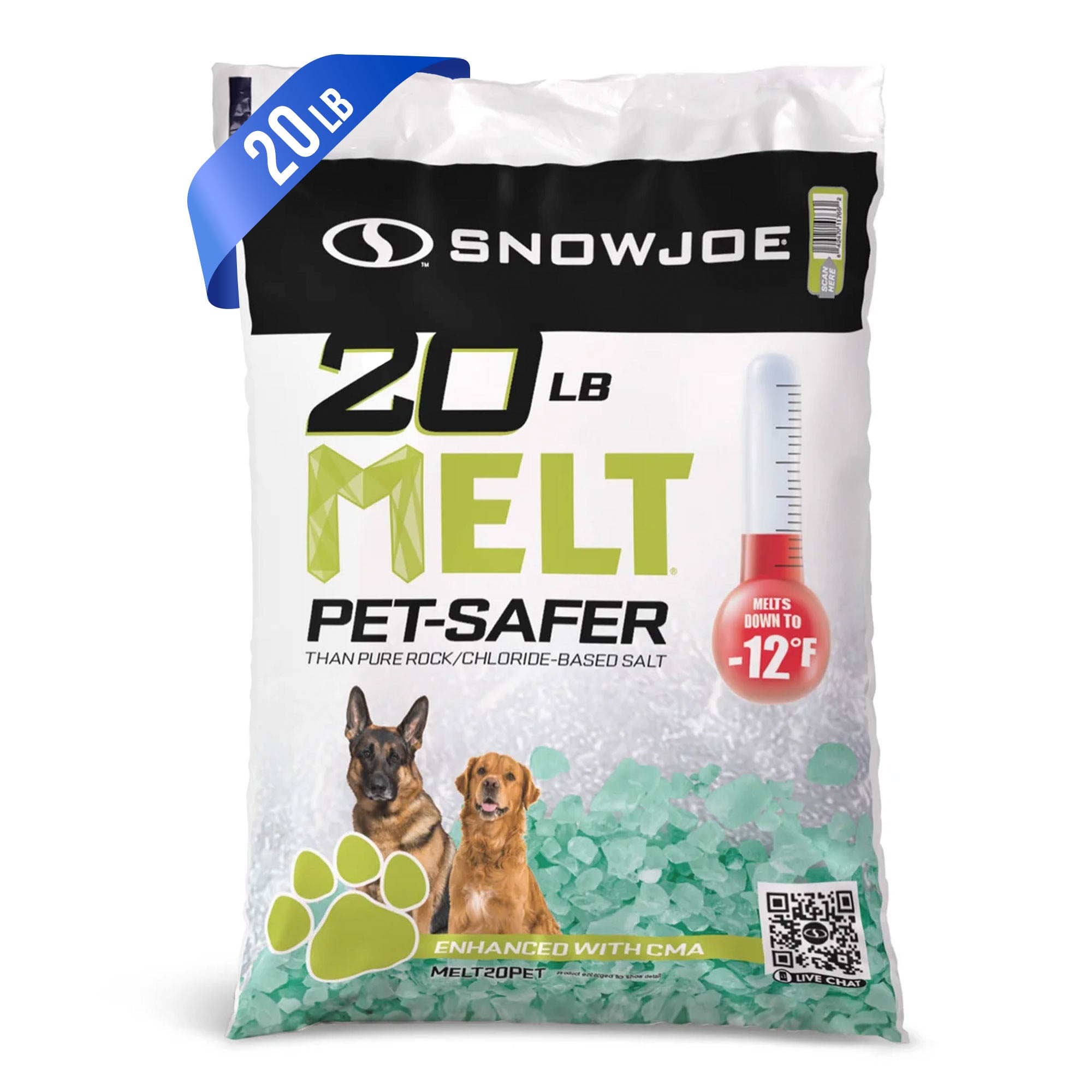 Snow Joe 252 Pack Pet-Safer Ice Melt Blend, Safe for Concrete/Sidewalks, 20 lb - VMInnovations