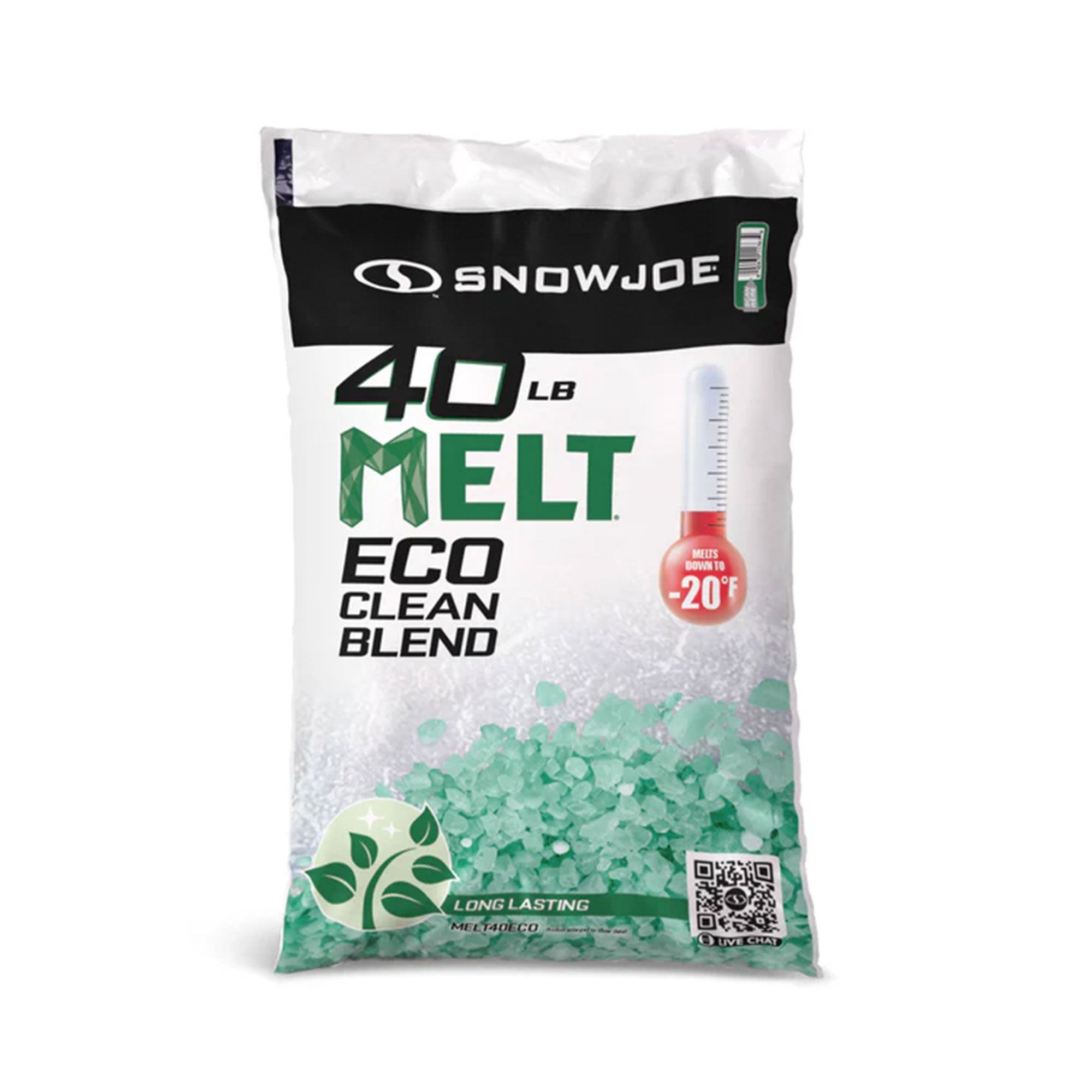 Snow Joe Electric Snow Thrower with Eco Clean Ice Melt, 40Lb Bag, Green Crystals - VMInnovations