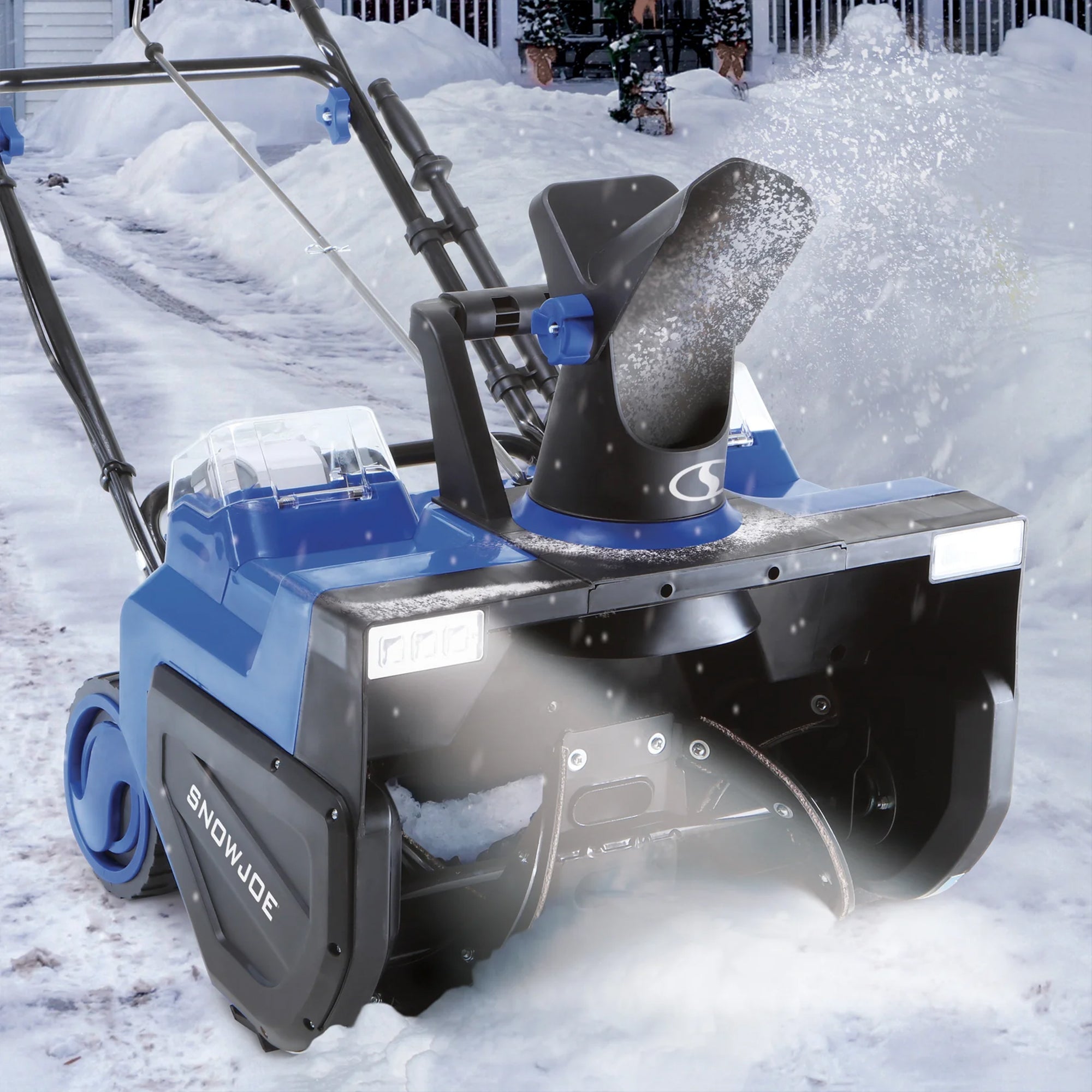 Snow Joe Cordless Snow Blower w/Electric Engine Type, 24 Volts, Blue (For Parts) - VMInnovations