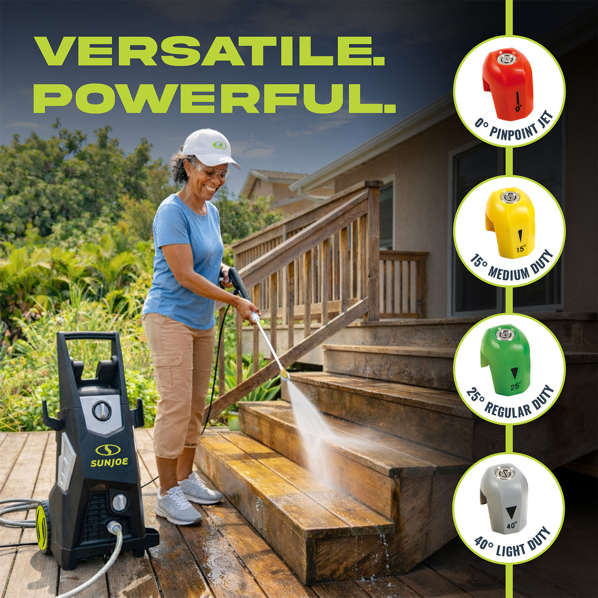 Sun Joe Electric Pressure Washer, Power Washer w/Wheels, SPX3500, PWMA Certified