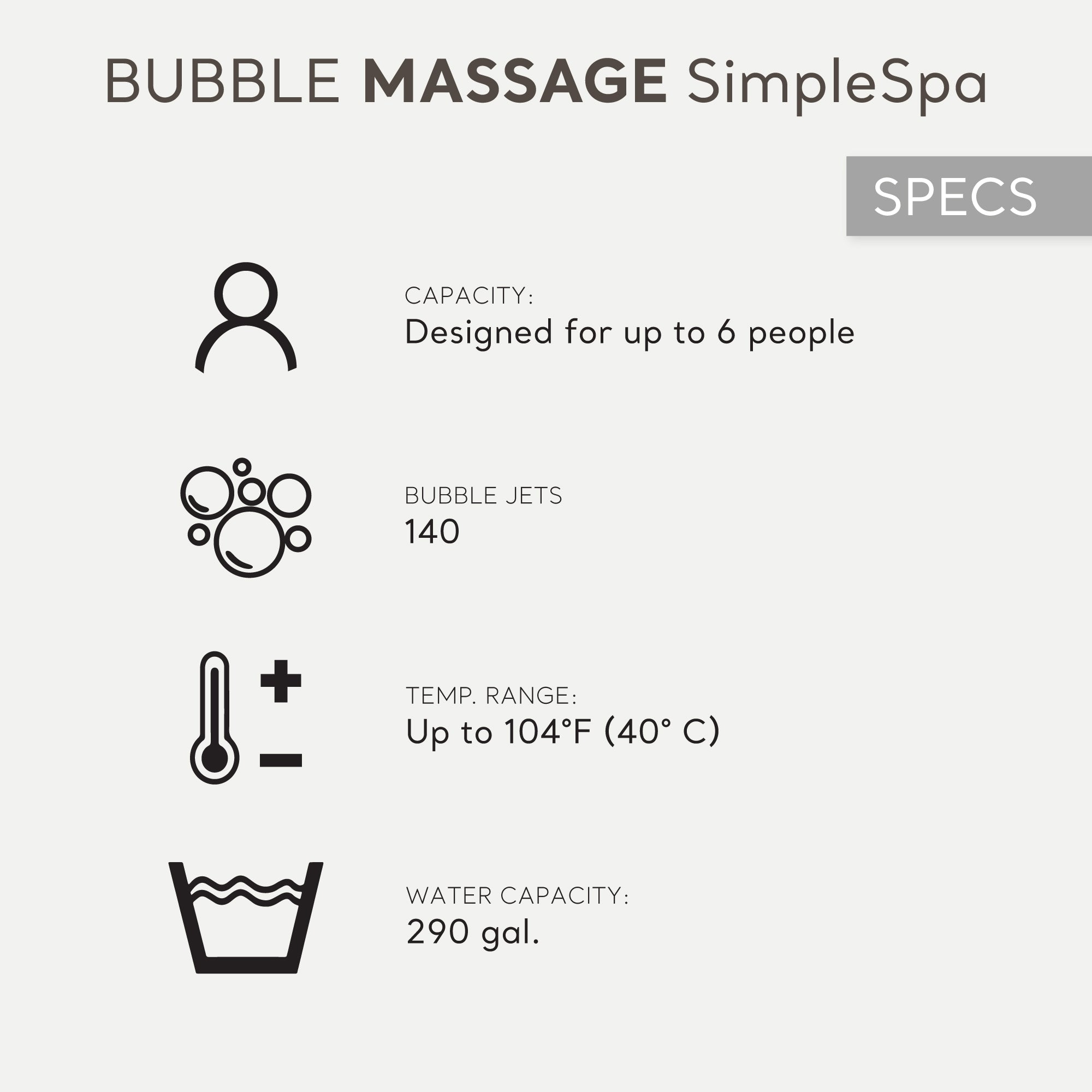 Intex SimpleSpa Bubble Massage 6 Person Inflatable Hot Tub with Energy Cover