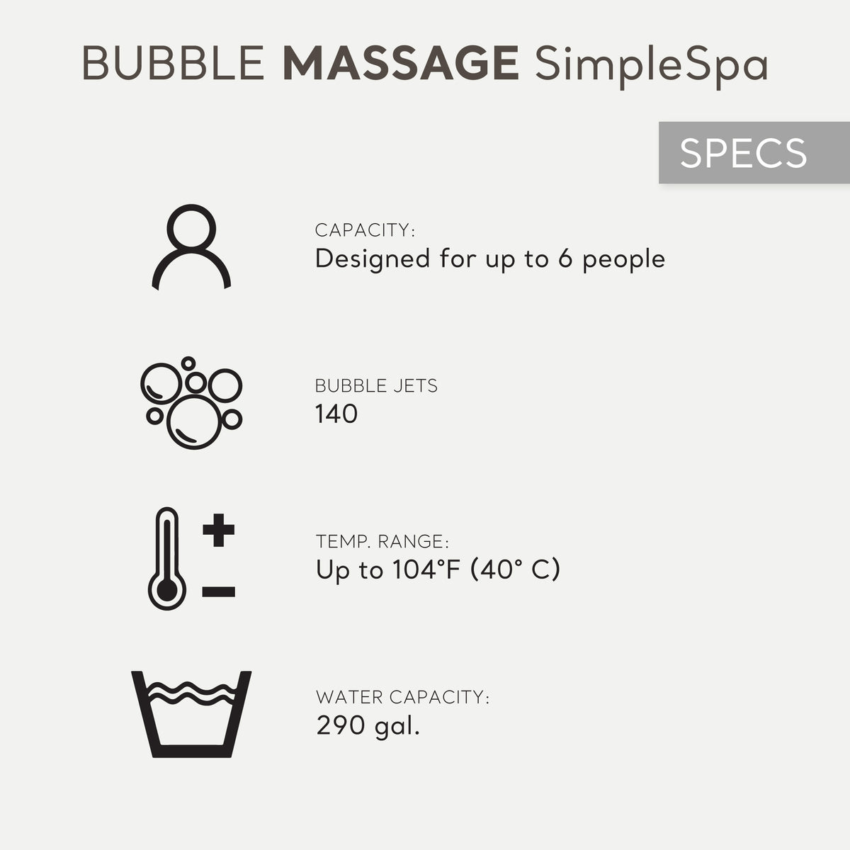 Intex SimpleSpa Bubble Massage 6 Person Inflatable Hot Tub w/ Cover (Open Box)