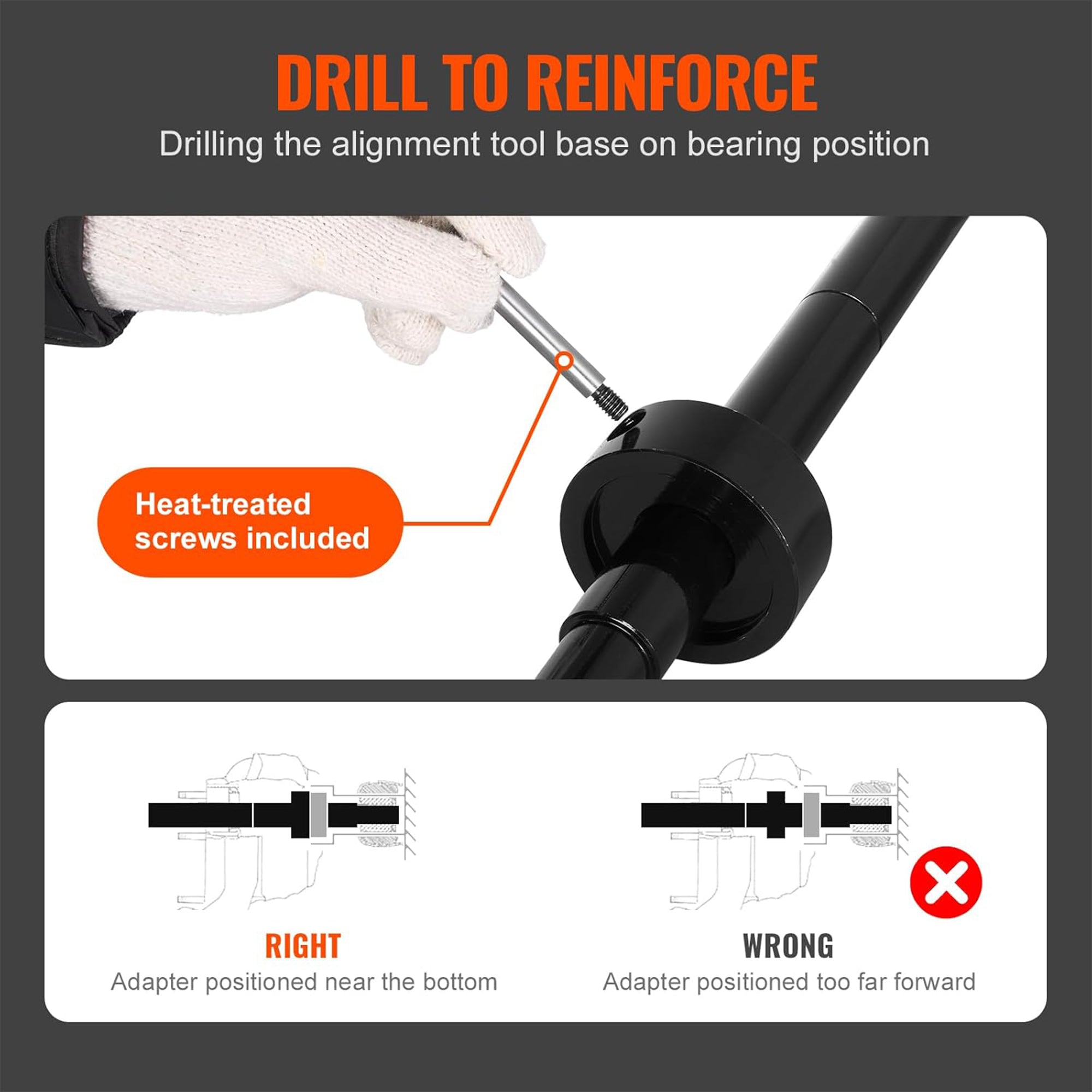 Vevor Gimbal Bearing Alignment Tool Kit, Universal Puller Set for Marine Engines - VMInnovations