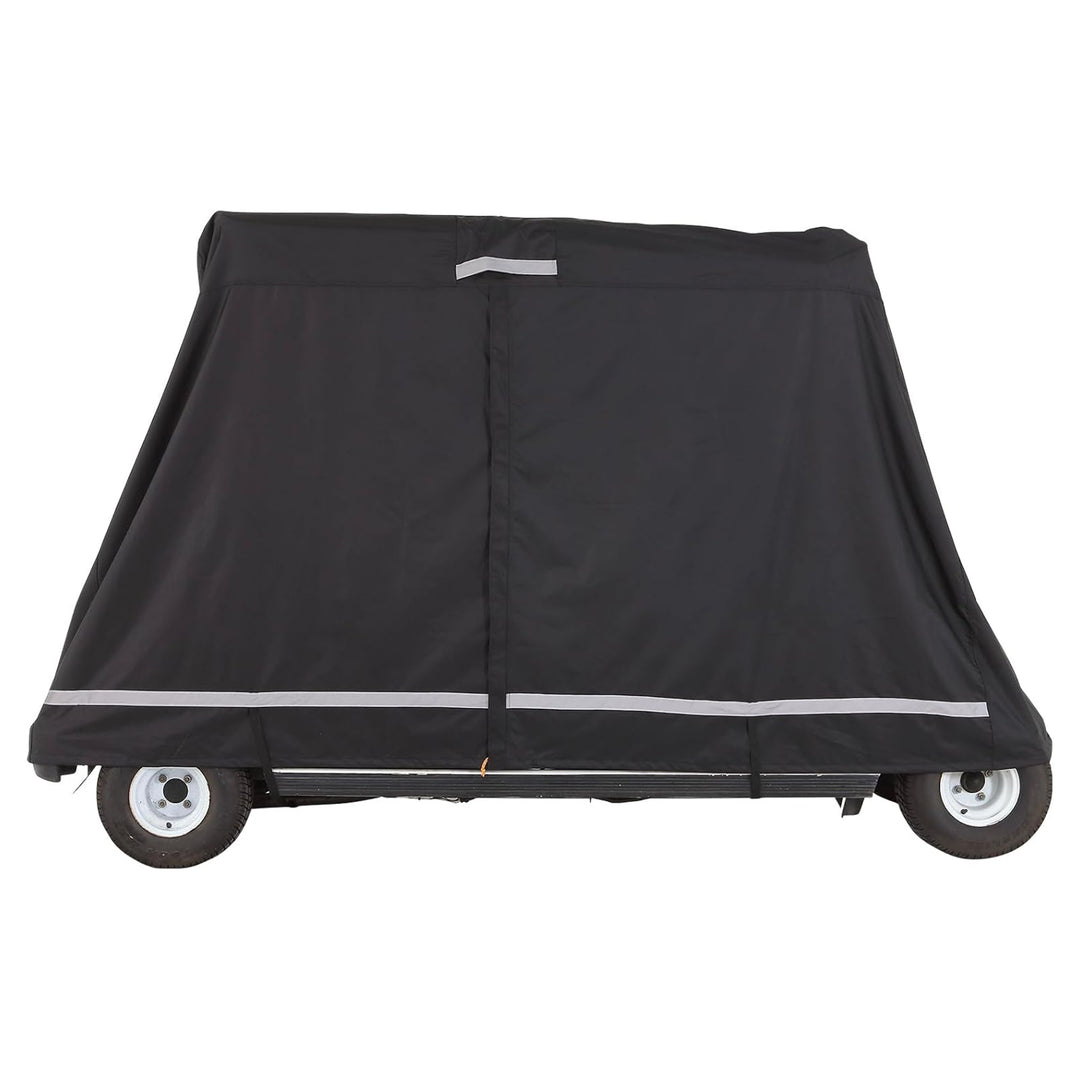 VEVOR Waterproof 4-Passenger Golf Cart Cover, Rain Enclosure w/ Carry Bag, Black - VMInnovations