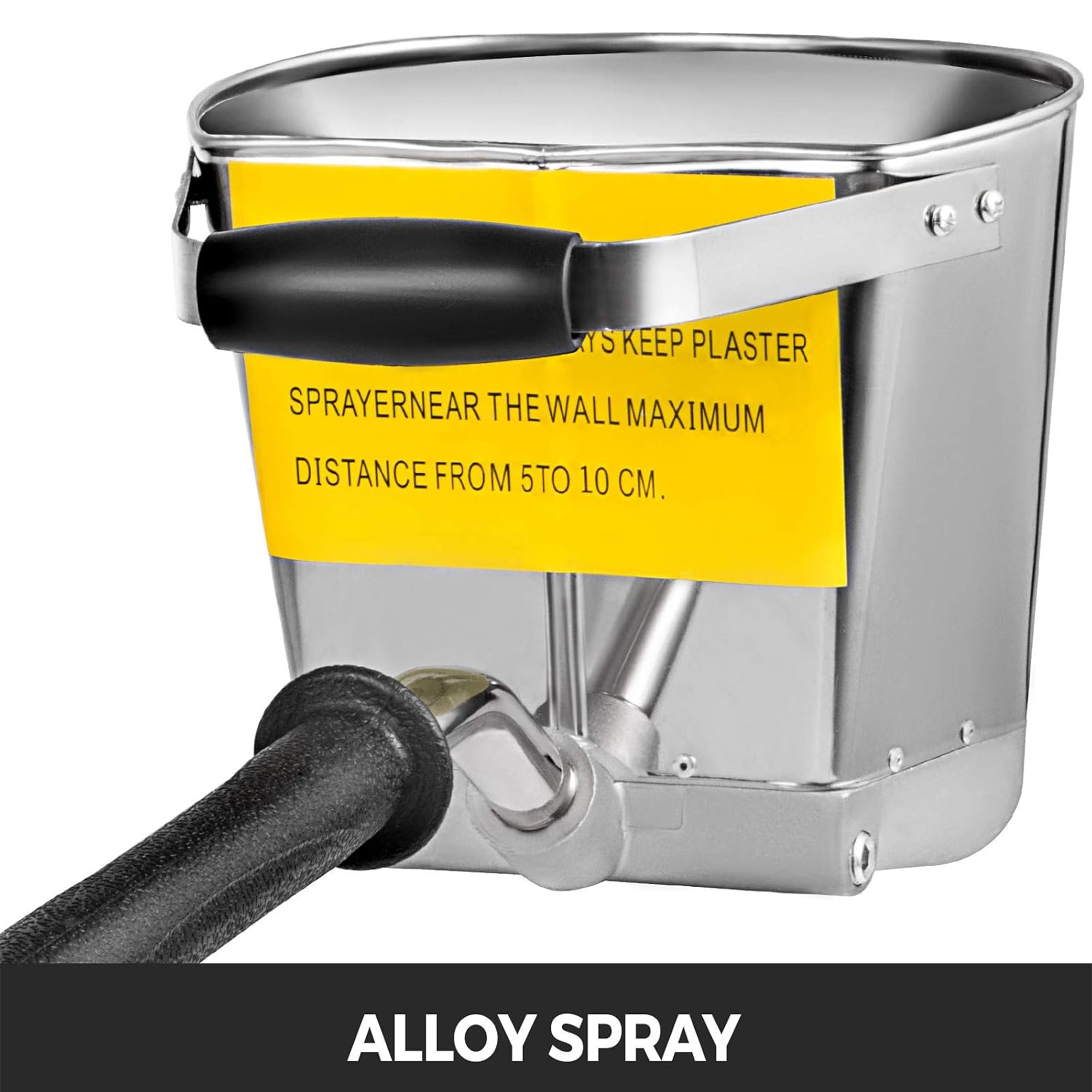 VEVOR 4-Jet 3HP Stucco Sprayer, Plaster Spray Gun for Walls & Ceilings, Silver - VMInnovations