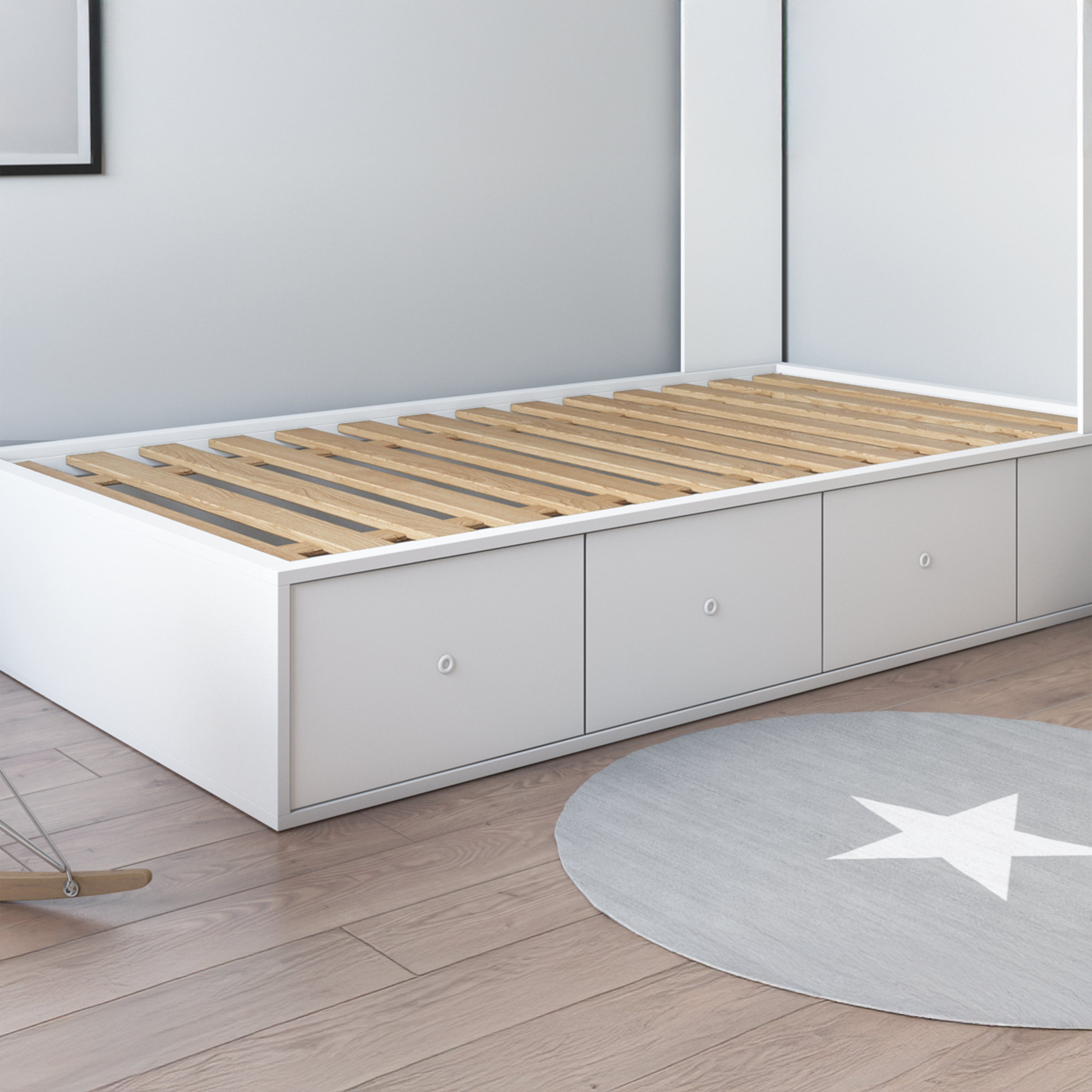 Hercules Heavy-Duty Solid Pine Wood Bed Slats Bunkie Board, King Size (Open Box) - VMInnovations