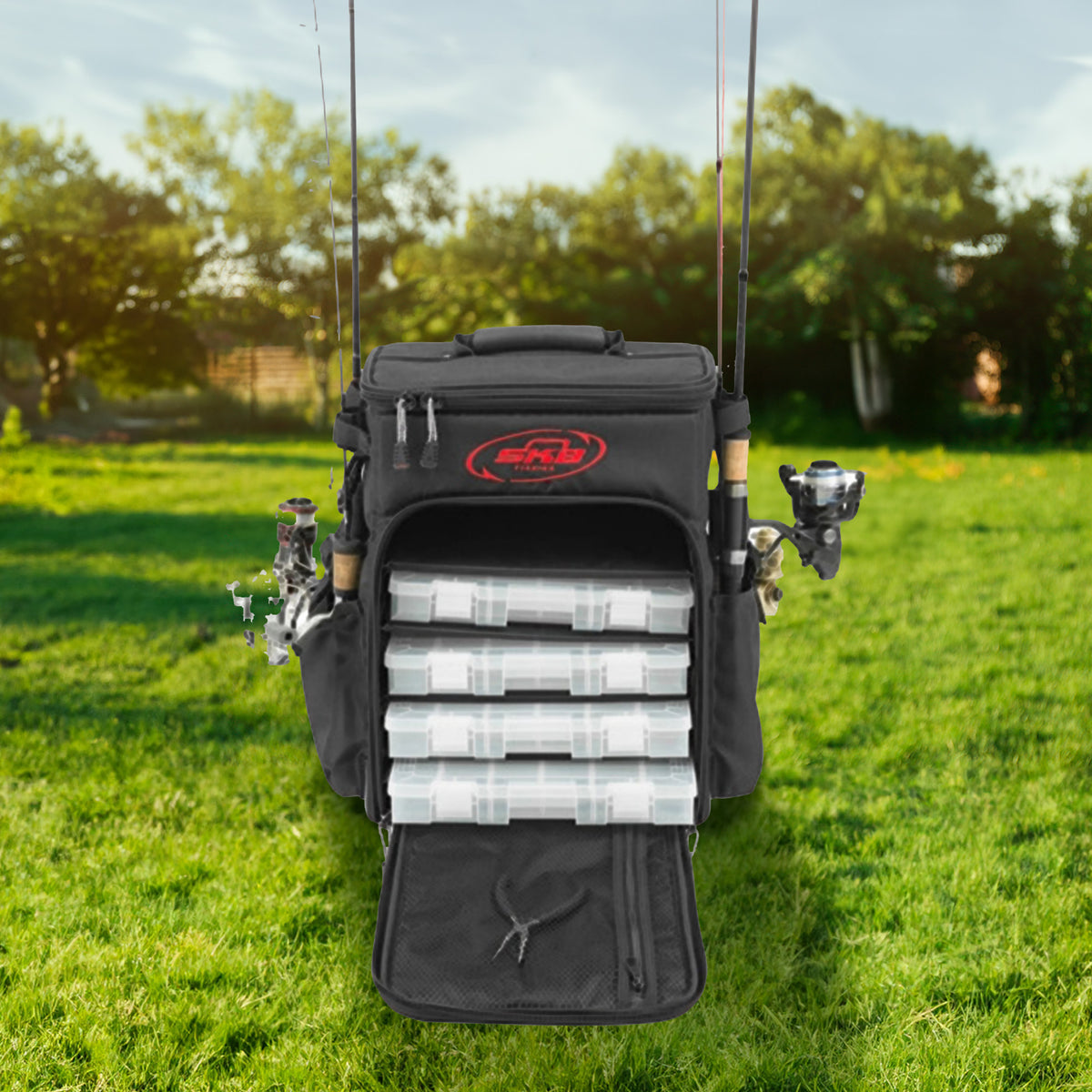SKB Tak-Pak Backpack w/Wheels, Removable Straps, & Retractable Handle (Open Box) - VMInnovations