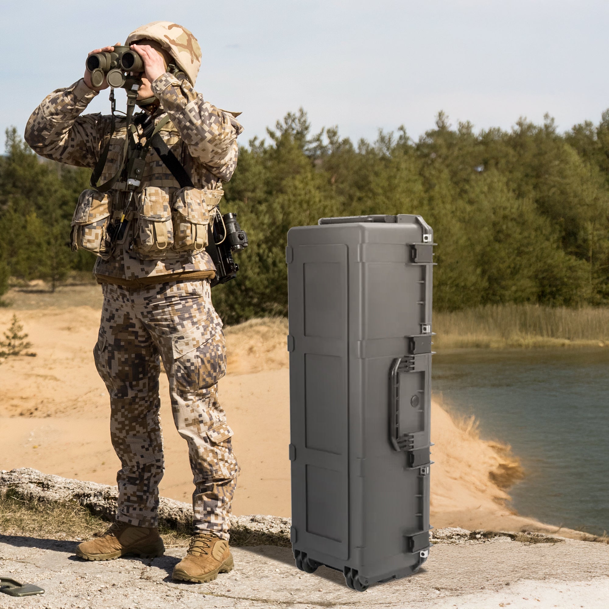SKB Hard Protective Storage Case Foam & Wheels for Equipment, iSeries (Open Box) - VMInnovations