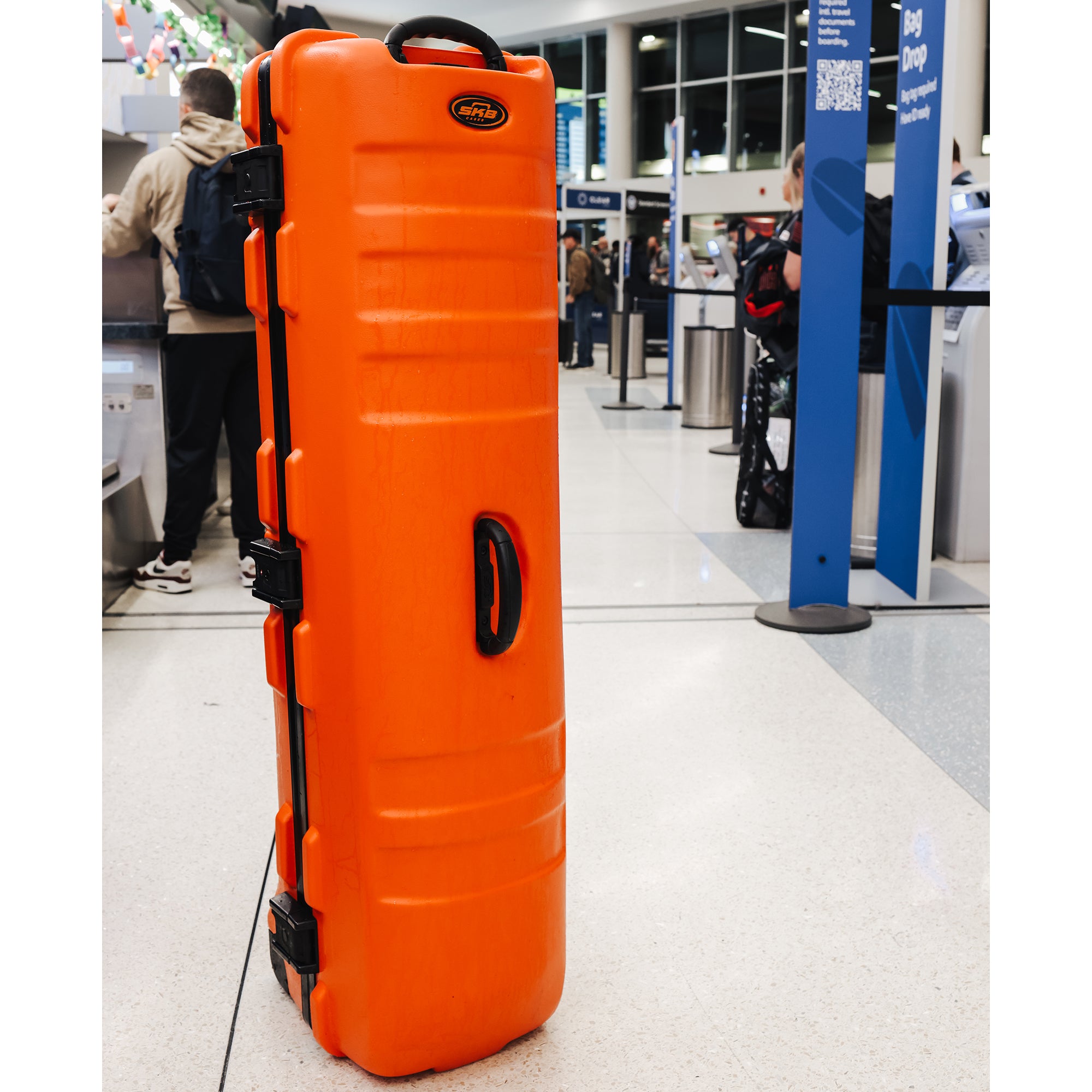 SKB Cases ATA Staff Pro XL Hard Plastic Storage Cart Golf Travel Case, Orange