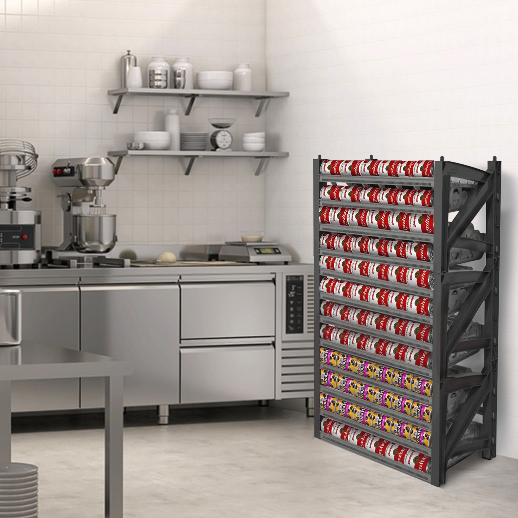 Shelf Reliance Cansolidator Max 156 Soup & Small Canned Storage, USA Made,3 Pack - VMInnovations