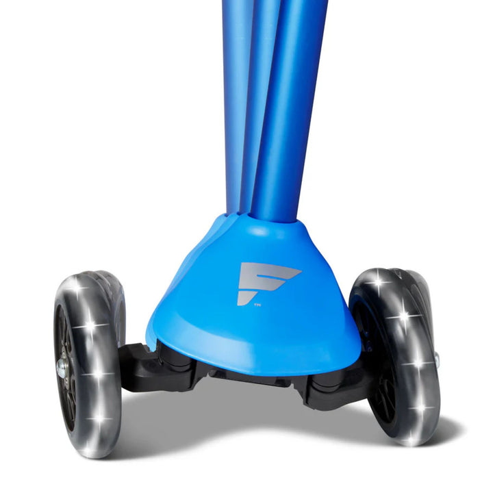 Radio Flyer Kids Scooter, Flyer Glider Pro Ride On Toy w/ Light Up Wheels, Blue - VMInnovations