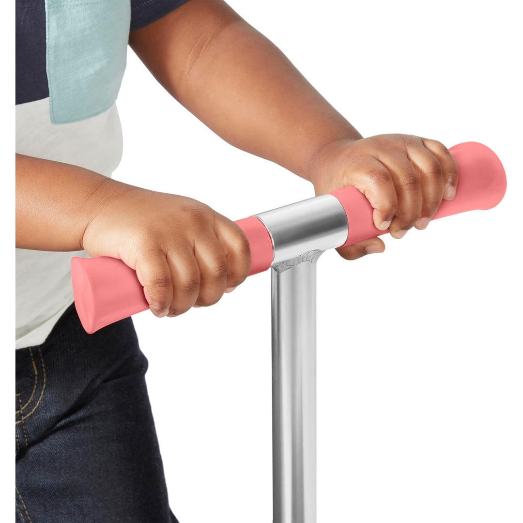 Radio Flyer Kids Toddler Flyer Glider Jr. Ride On Toy w/ Light Up Wheels, Pink - VMInnovations