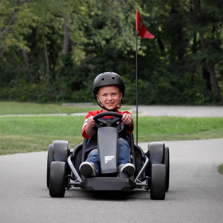 Radio Flyer 36V Battery-Powered Kids Electric Go-Kart, Grey - VMInnovations
