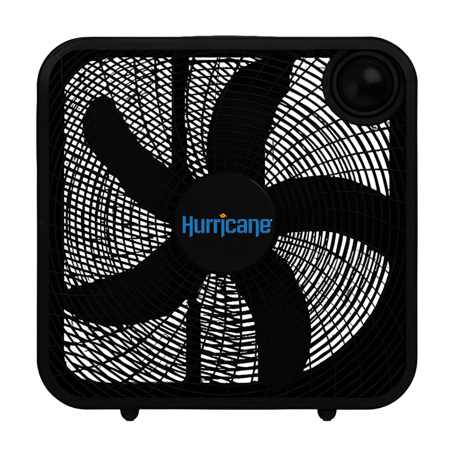Hurricane 20 Inch Classic Series Floor Box Fan with 3 Speed Settings, Black - VMInnovations