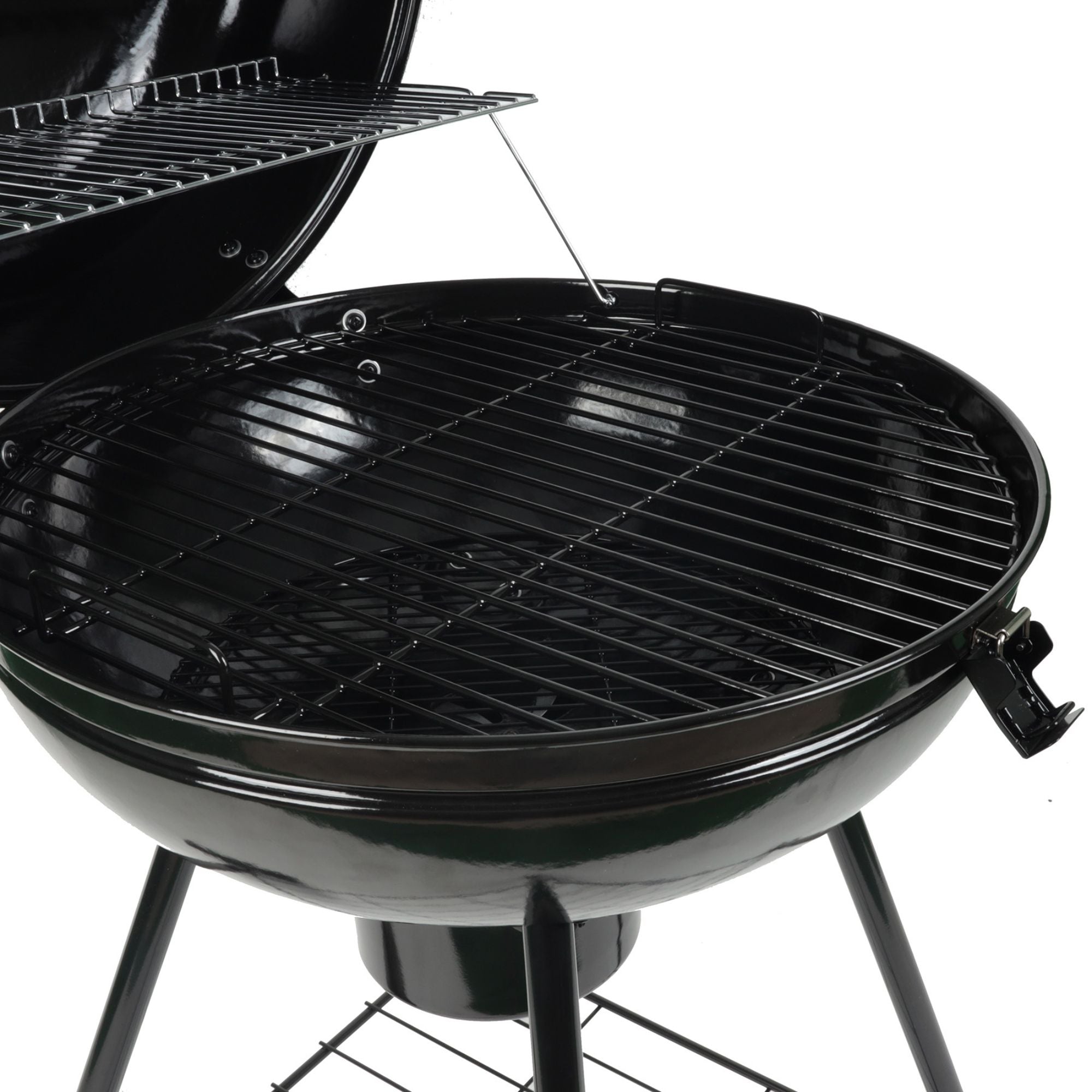 Grill Boss 22" Kettle Charcoal Grill,Porcelain Lid, Large Cooking Area(Open Box)
