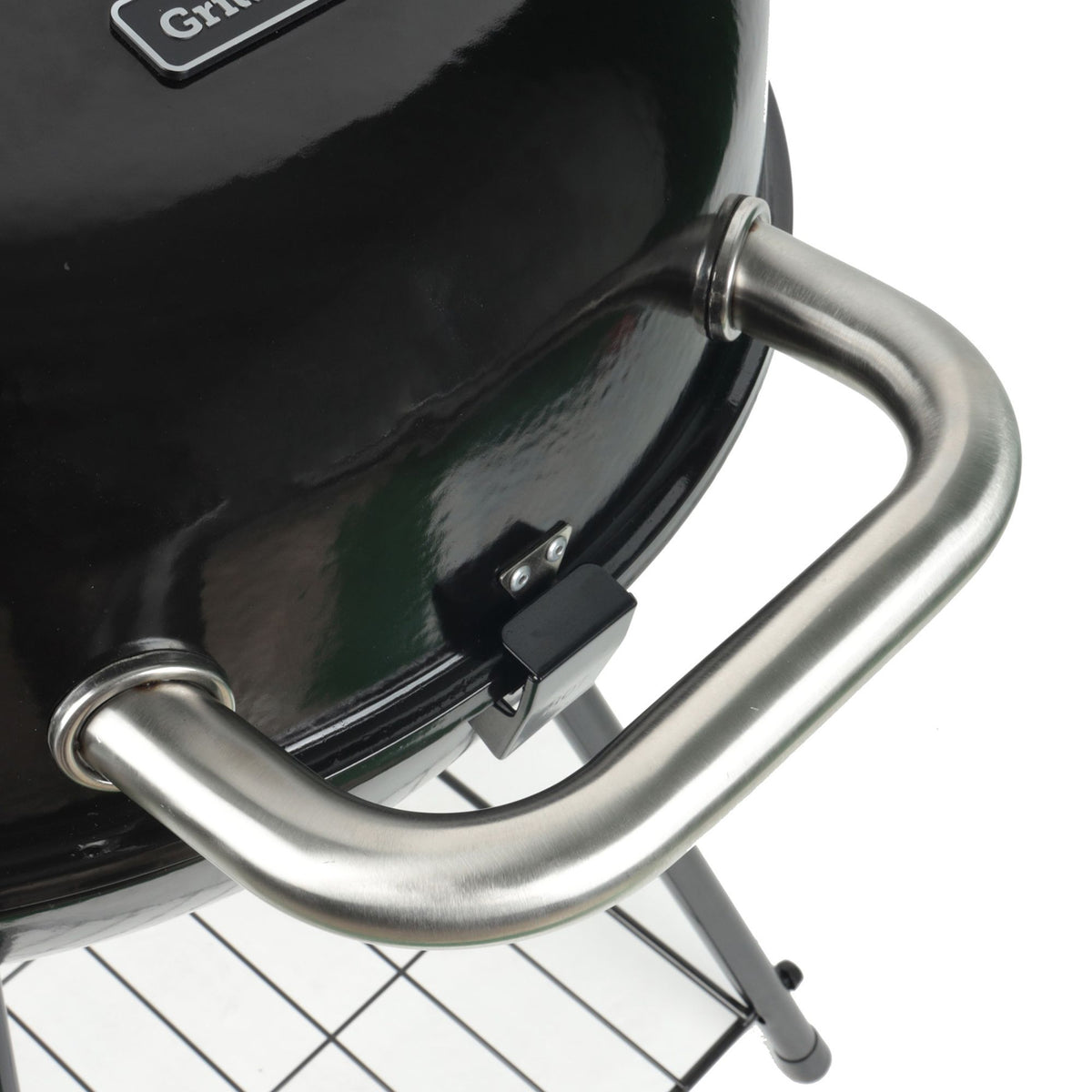 Grill Boss 22" Kettle Charcoal Grill, Porcelain Lid, Large Cooking Area (Used)