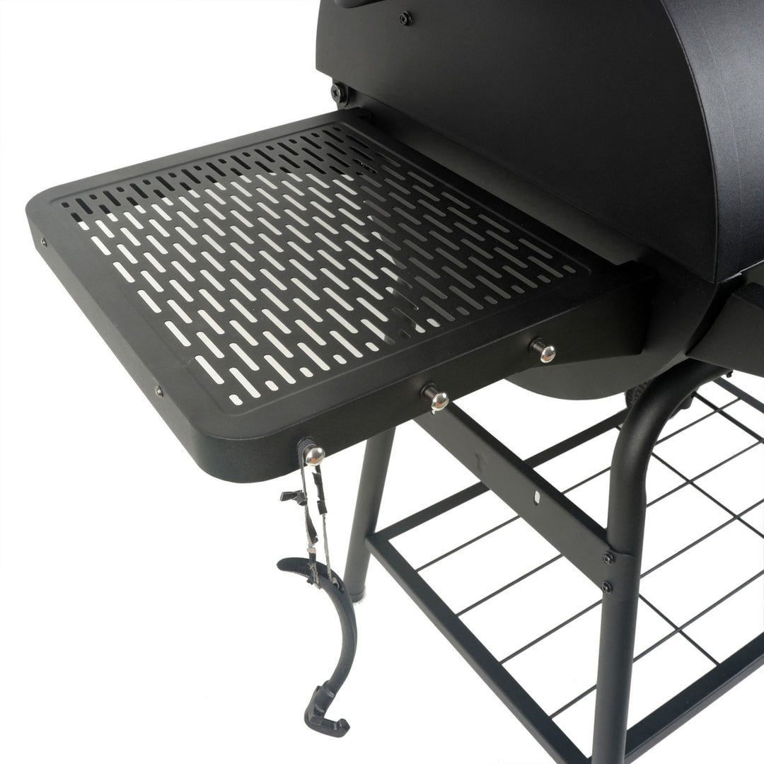 Grill Boss 23" Charcoal Barrel Grill, Adjustable Grate Large Cooking Area, Black - VMInnovations