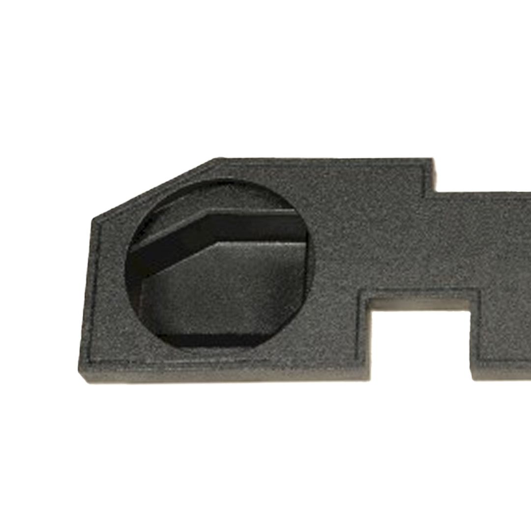 Q Power Single 10-Inch Sealed Subwoofer Enclosure Quad Cab Upfire, Black