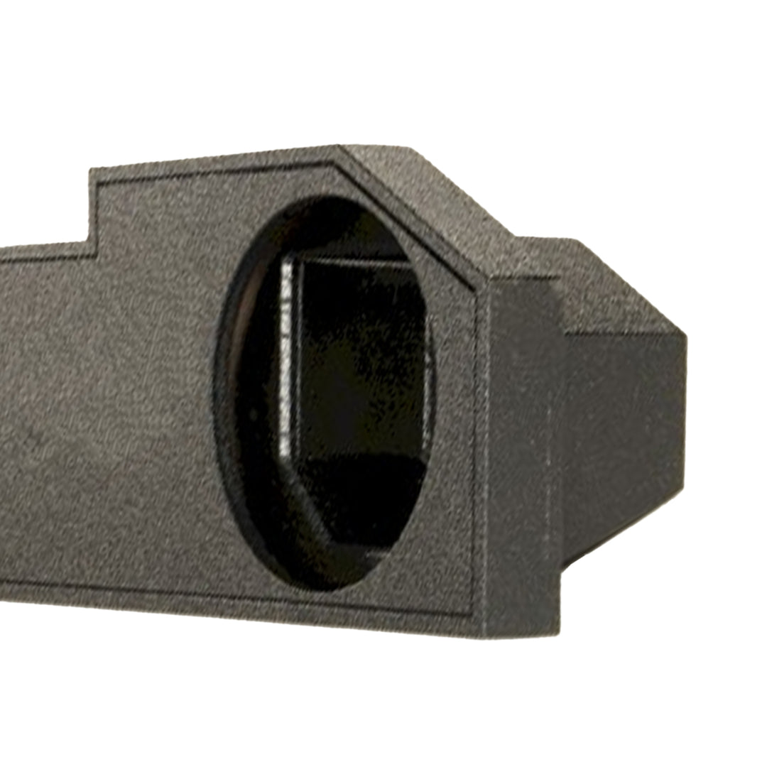 Q Power Single 10-Inch Sealed Subwoofer Enclosure Quad Cab Upfire, Black