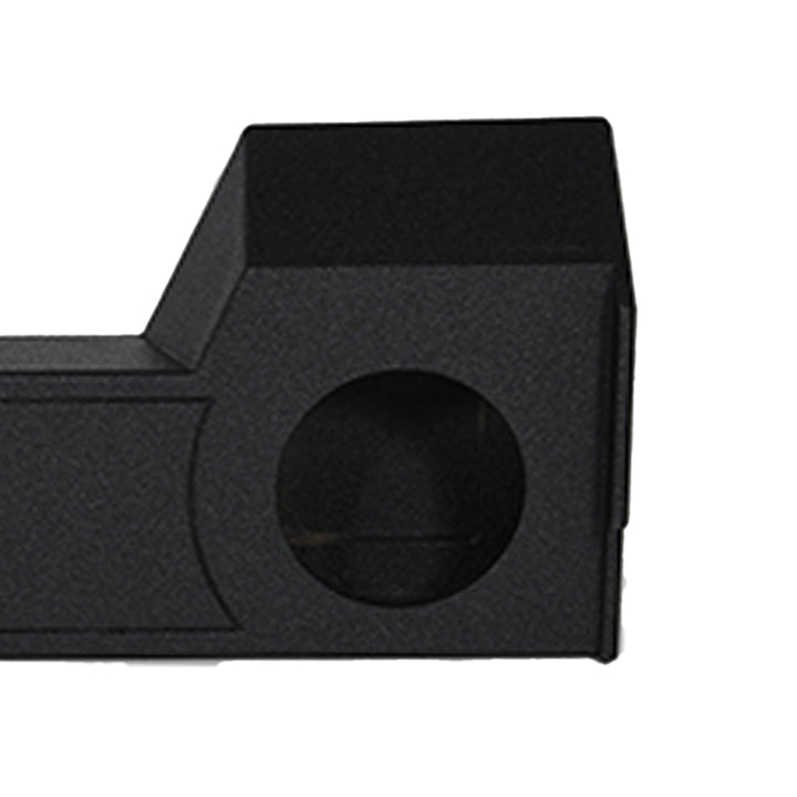 Q Power Dual 10" Subwoofer Enclosure, 2019+ Dodge Crew, Audio Box, Black