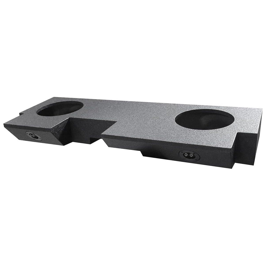 Q Power Dual 10-Inch Sealed Subwoofer Enclosure Gladiator Upfire for Jeep, Black