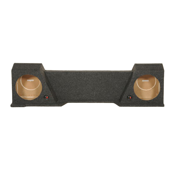 Q Power Dual 10 Inch Subwoofer Box for Chevy Silverado GMC Sierra Extended Cab