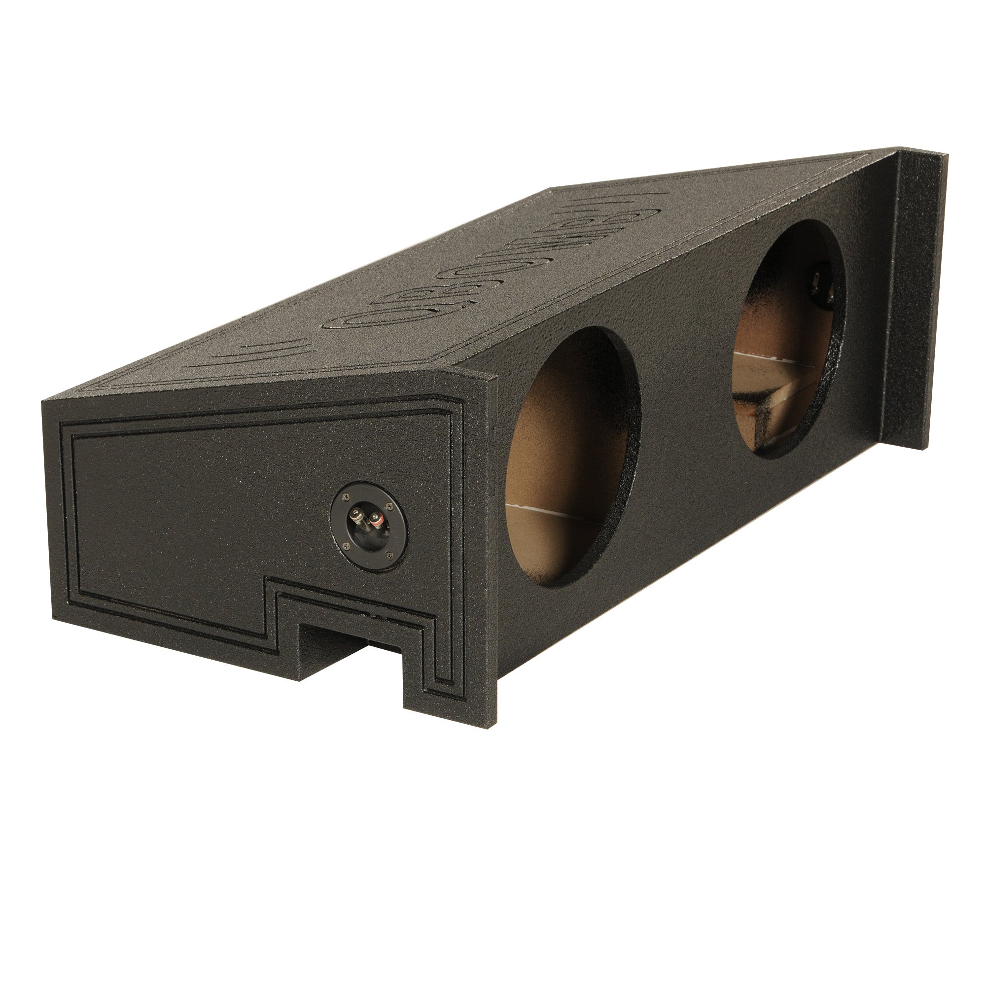 QPower Dual 10" Behind Seat Subwoofer Enclosure for Jeep CJ5 and CJ7, All Years