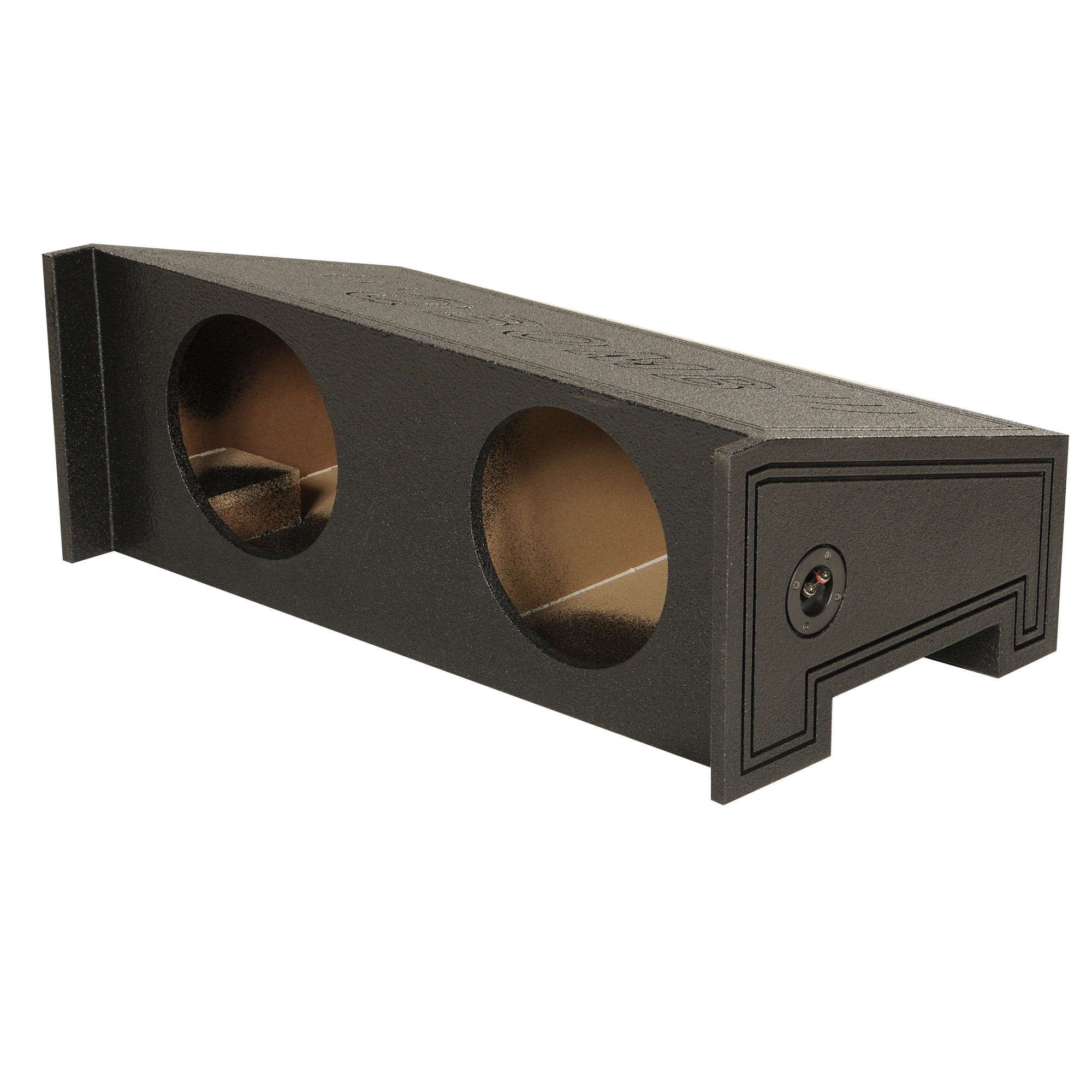 QPower Dual 10" Behind Seat Subwoofer Enclosure for Jeep CJ5 and CJ7, All Years