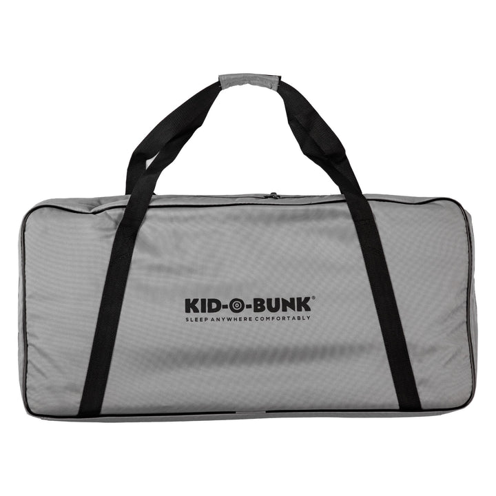 Disc-O-Bed Youth Single Cot Kid-O-Bed with Storage Organizer & Carry Bag, Grey - VMInnovations