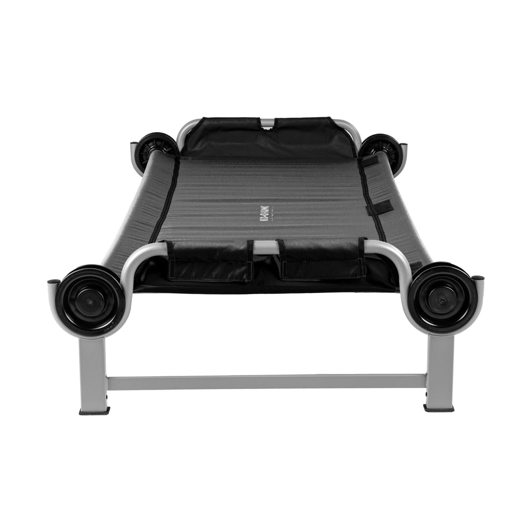 Disc-O-Bed Youth Single Cot Kid-O-Bed with Storage Organizer & Carry Bag, Red - VMInnovations
